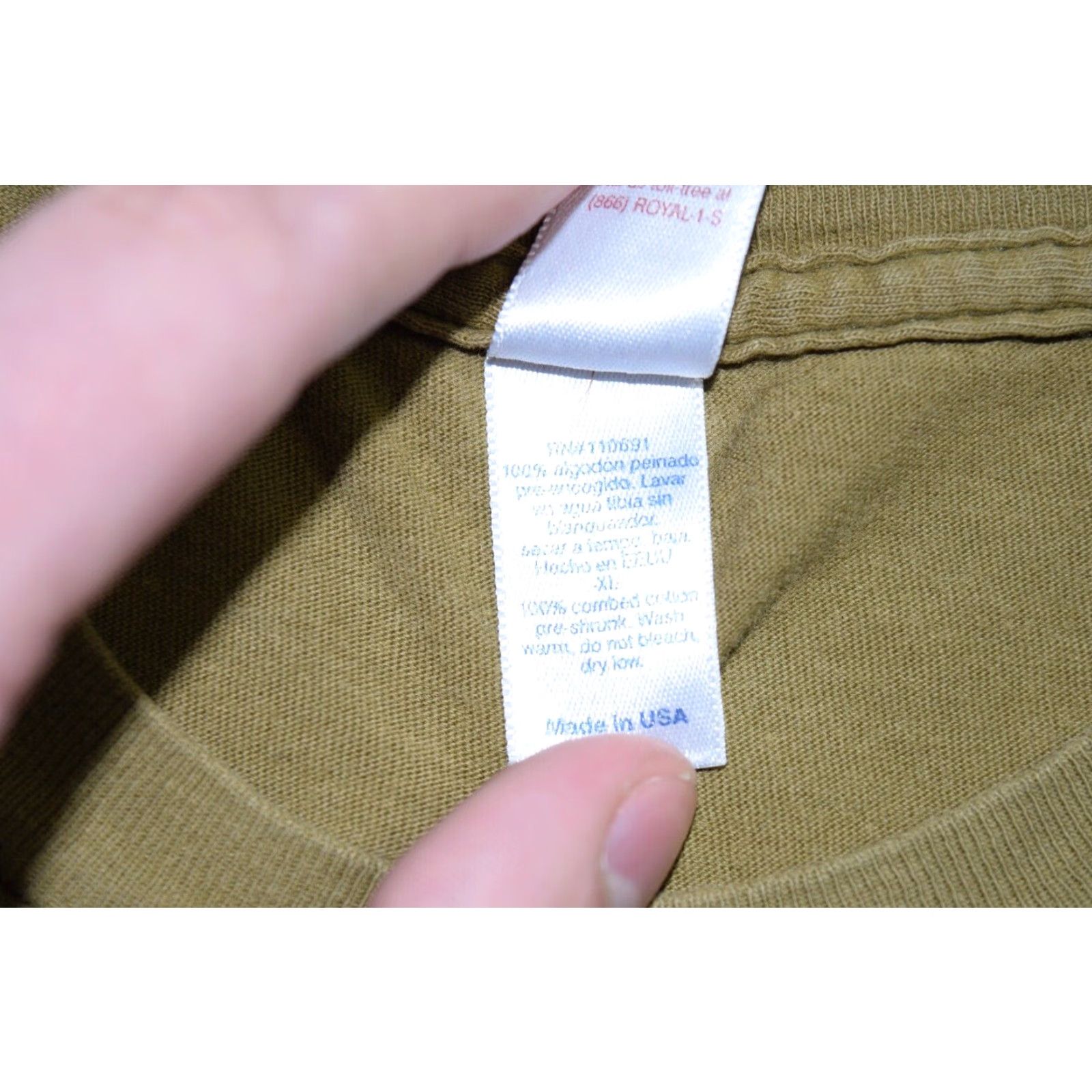 Vintage PEARL JAM 2006 WORLD WIDE TOUR Graphic Tee Mens XL Army Olive Green Size US XL / EU 56 / 4 - 6 Thumbnail
