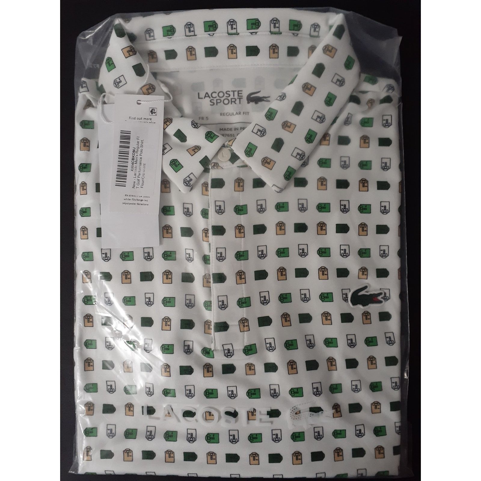 Lacoste Lacoste Men's Regular Fit Golf Performance Polo Shirt L Size US L / EU 52-54 / 3 - 2 Thumbnail