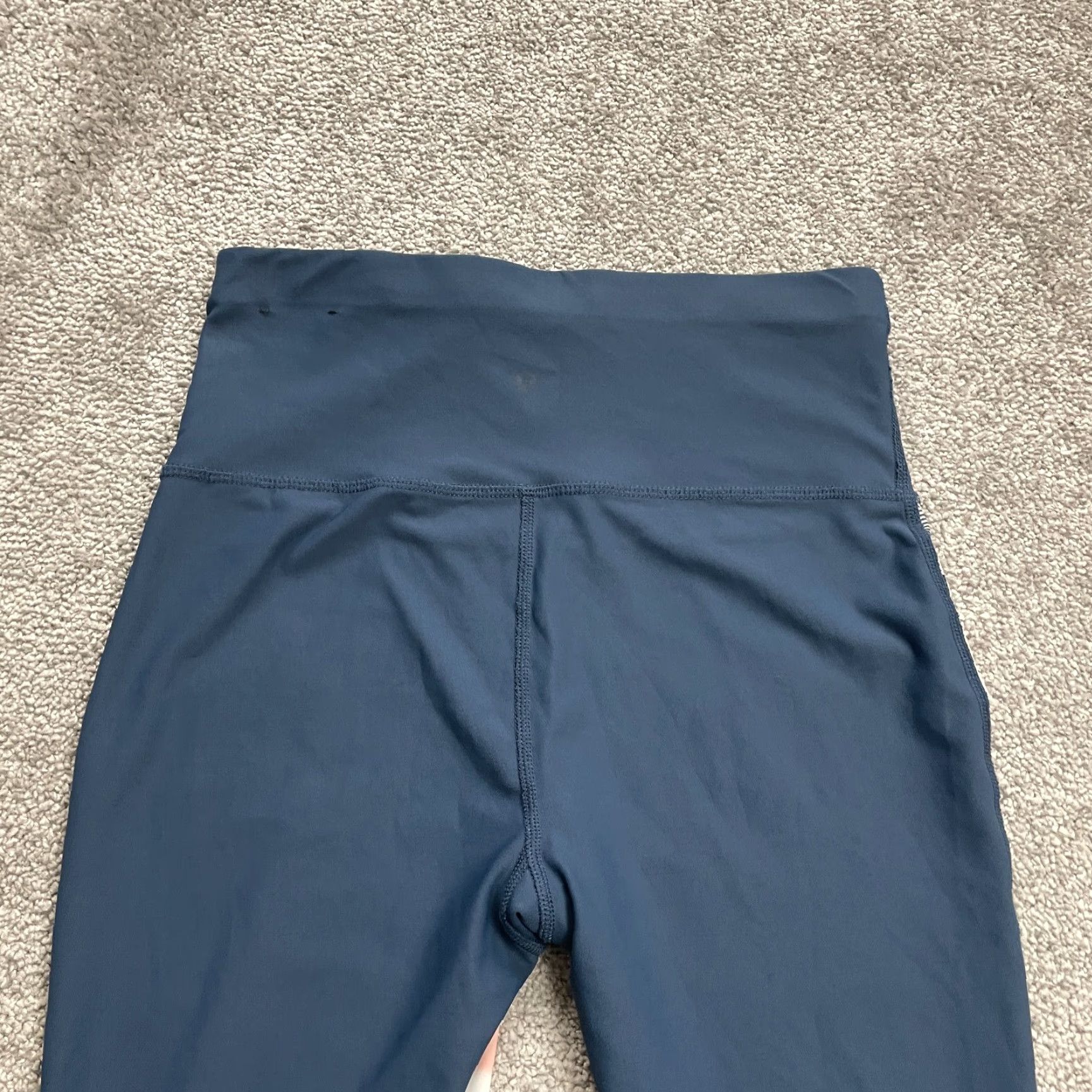 Vintage Xersion Compression Leggings Womens S Blue Floral Athletic Gym Running 26x24 Size 28" / US 6 / IT 42 - 5 Thumbnail