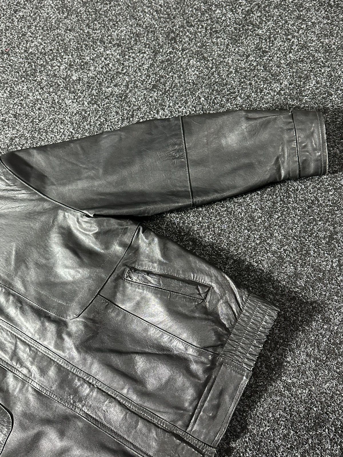 Vintage 🚨Vintage 90s Leather Biker Jacket-West Style Maison Margiela Size US S / EU 44-46 / 1 - 5 Thumbnail