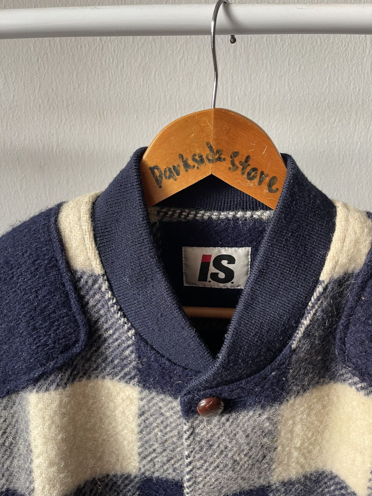 Issey Miyake 80s Issey Miyake Plaid Wool Jacket Size US L / EU 52-54 / 3 - 10 Thumbnail