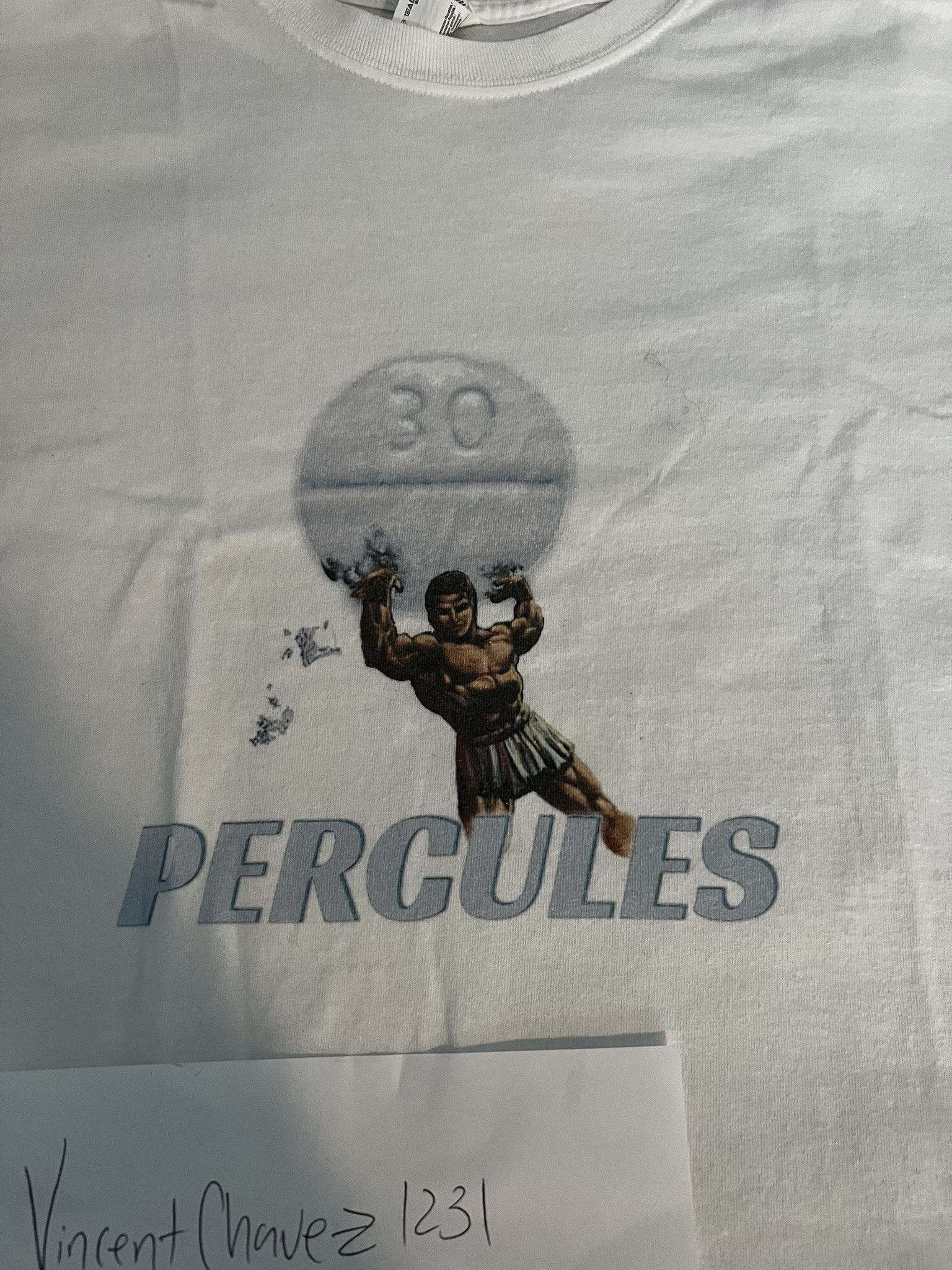 Vintage Bootleg Percules T-Shirt Size US L / EU 52-54 / 3 - 3 Thumbnail