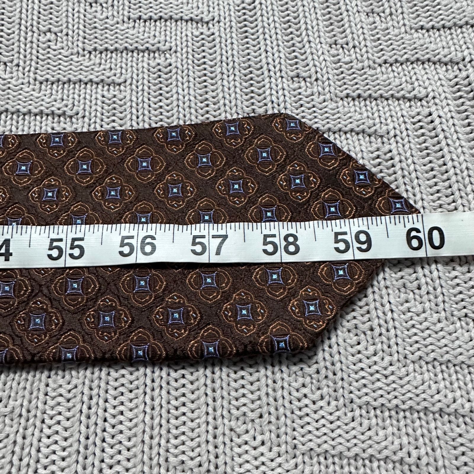 Other Alara brown geometric motif silk tie Size ONE SIZE - 4 Thumbnail