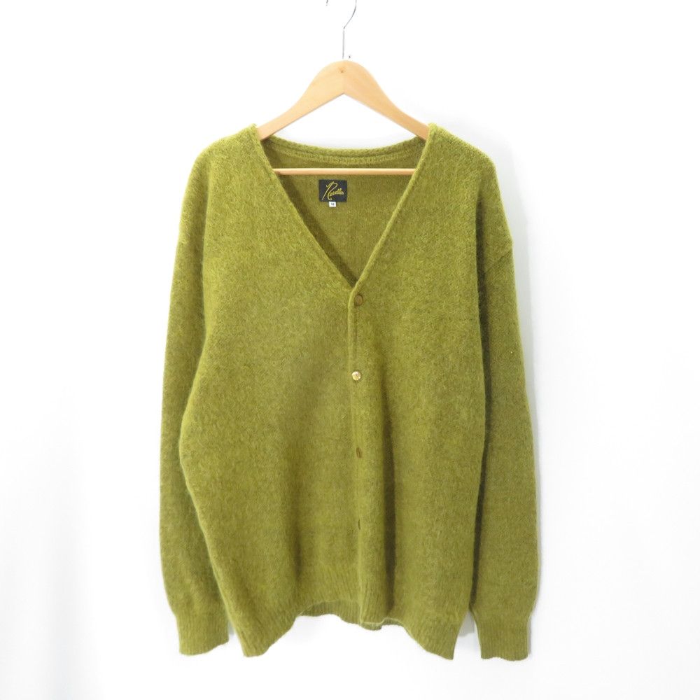 Needles Sweater Mohair Knit Cardigan Yellow Size US M / EU 48-50 / 2 - 1 Thumbnail
