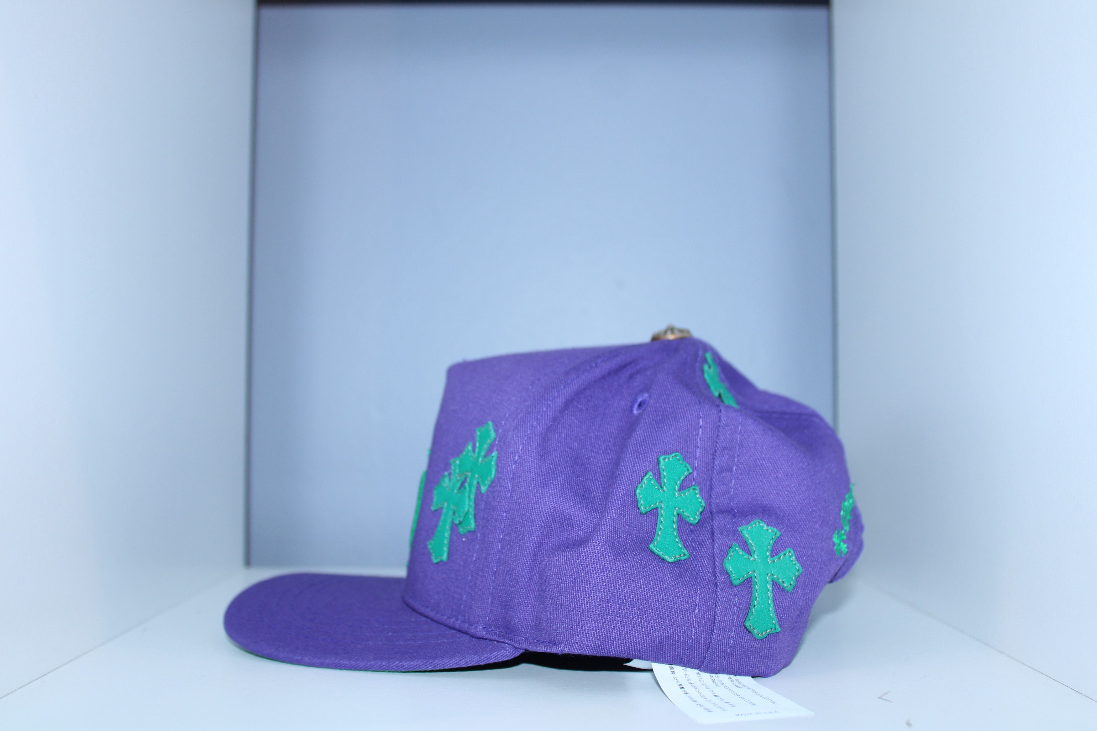 Chrome Hearts Chrome Hearts CH Purple/Green Cross Patch Baseball Hat Size ONE SIZE - 4 Thumbnail