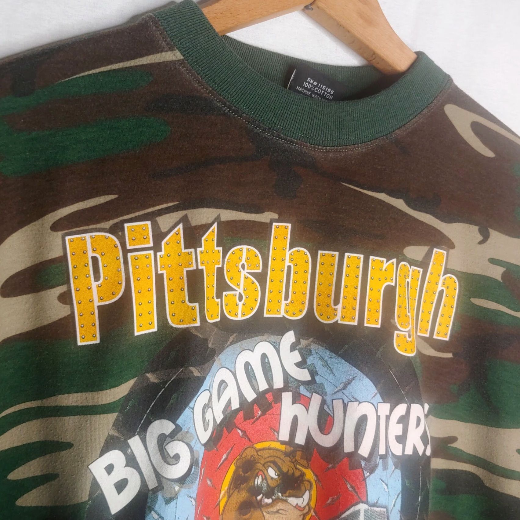 NEXT PITTSBURGH STEELERS Big Game Hunters Camo Ringer Shirt 2X Mens Size US XXL / EU 58 / 5 - 3 Thumbnail