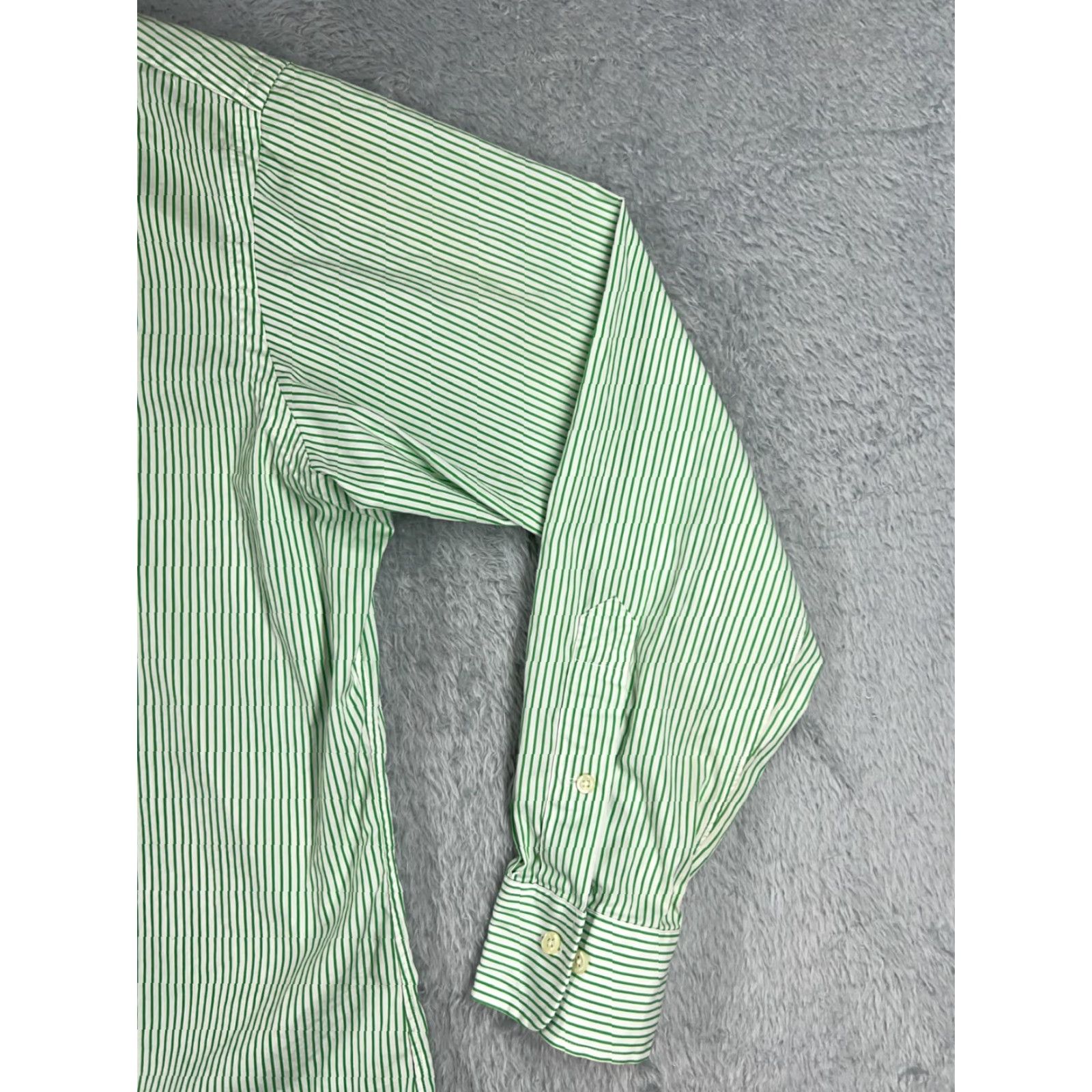 Polo Ralph Lauren VINTAGE Polo Ralph Lauren Shirt Mens 16.5 Green Regent Cotton Custom Fit 34-35 Button-Up Collared Long Sleeve Size US XL / EU 56 / 4 - 2 Thumbnail