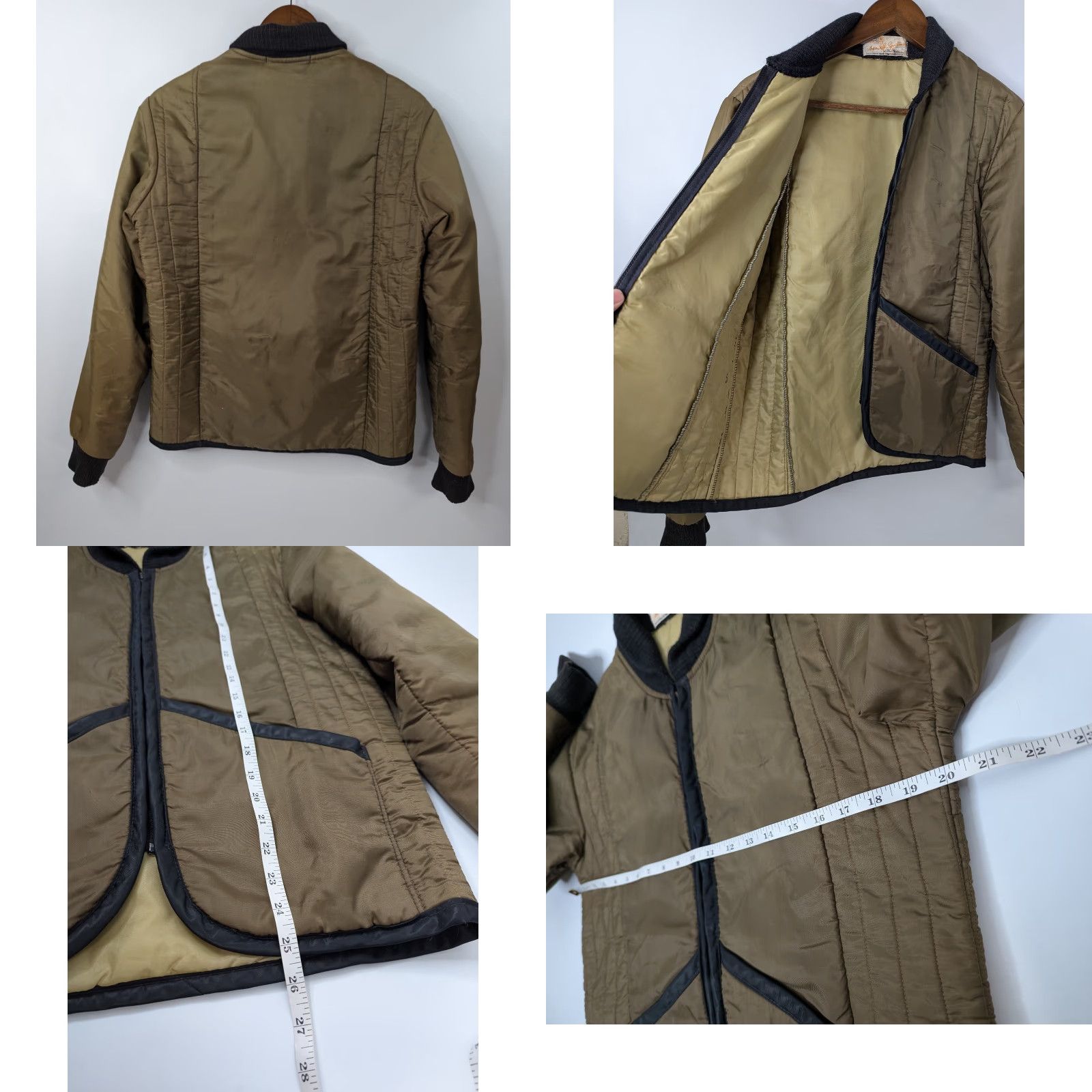 Sears VINTAGE Sears Ted Williams Action Rite Quilted Jacket Outdoors Talon 60s Brown Nylon Men's One Size"] Size US M / EU 48-50 / 2 - 8 Thumbnail