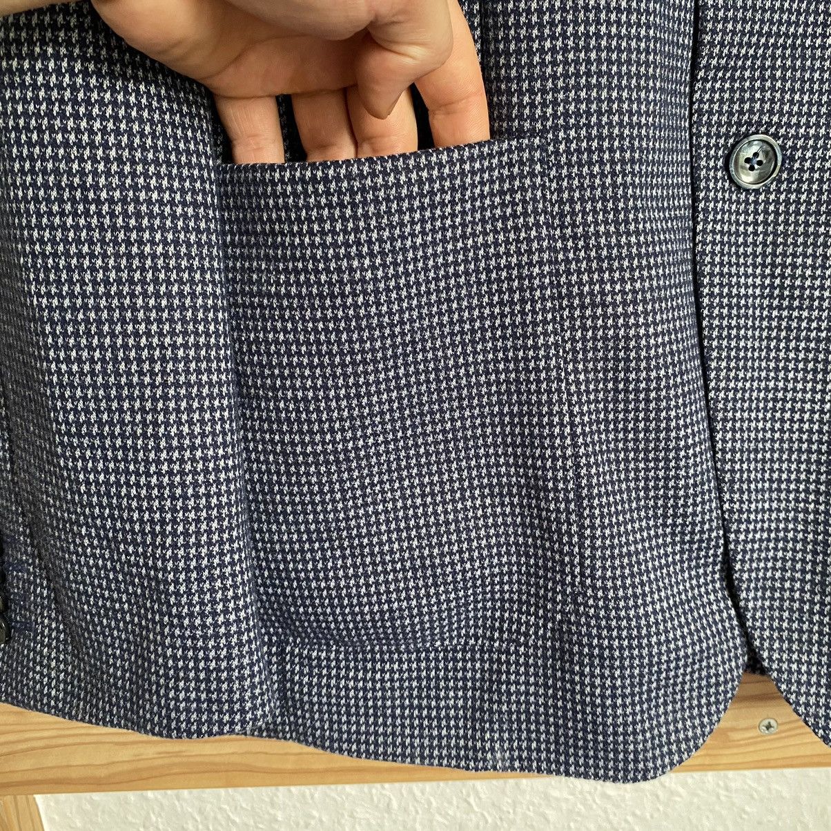 Suitsupply Blazer Louis Copeland Gray/Purple Size 50L - 7 Thumbnail