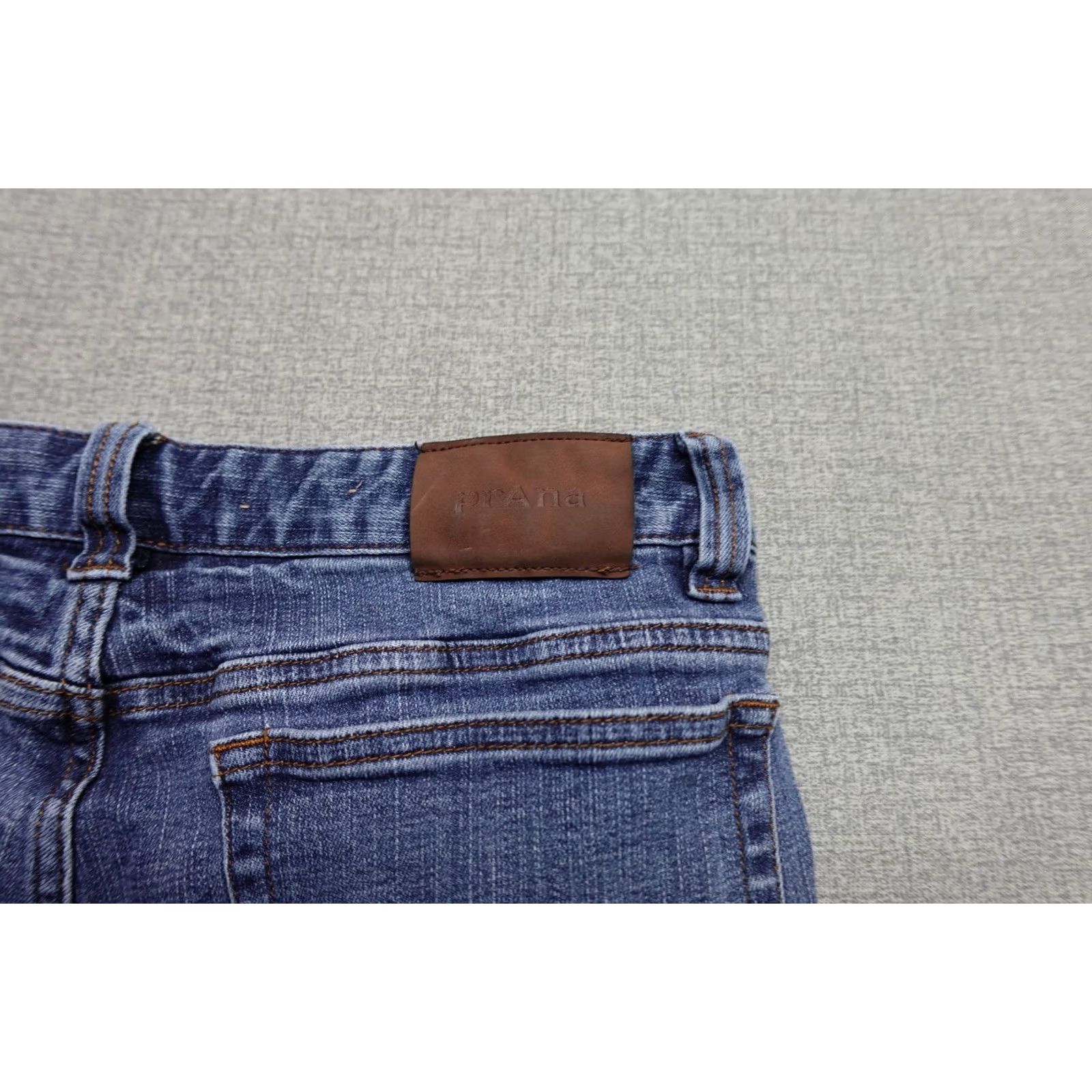 Prana PrAna Slim Fit Jeans Mens 32x30 Blue Medium Wash Denim Straight Stretch Denim Placeholder? Size US 32 / EU 48 - 2 Thumbnail