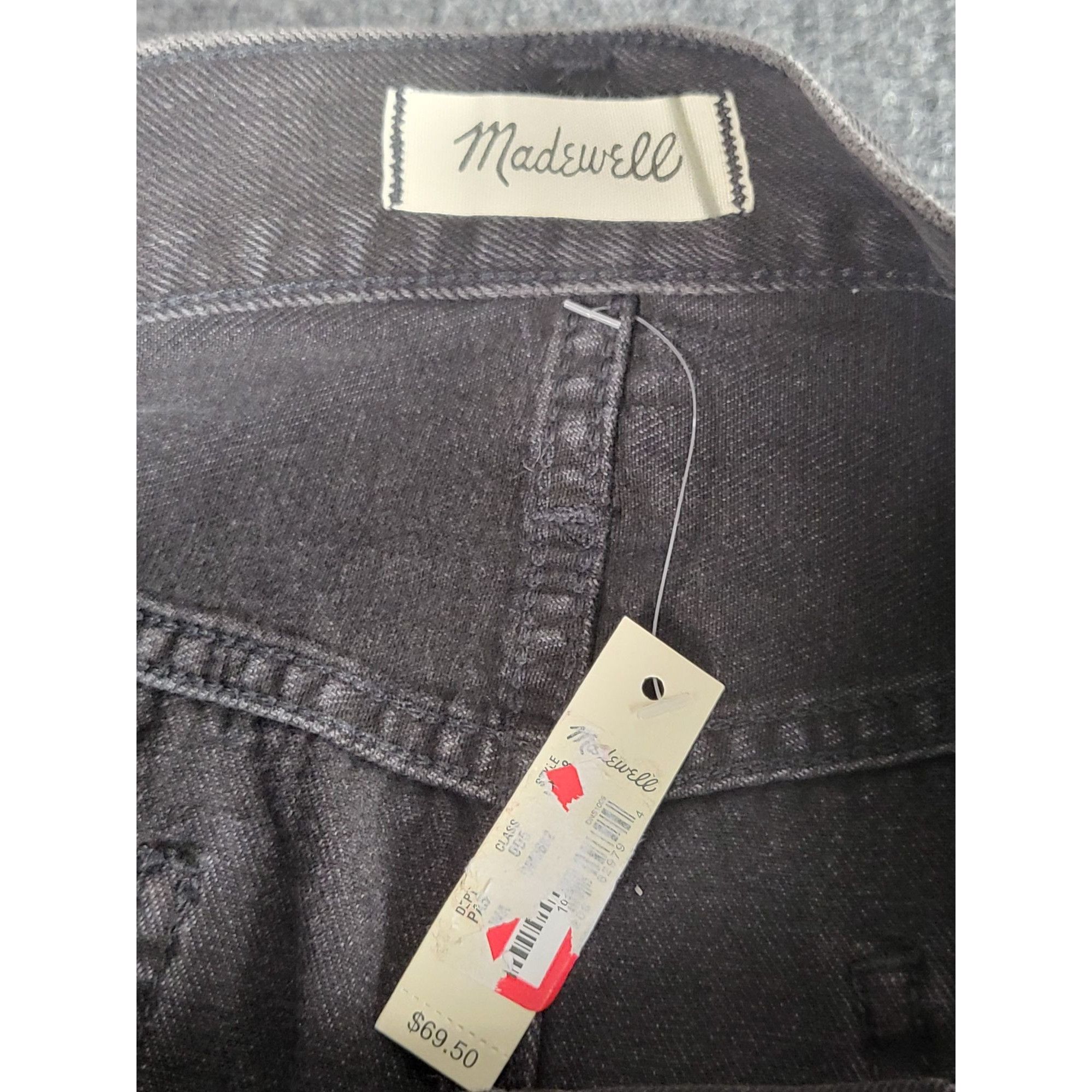 Madewell Madewell Rigid Denim A-Line Button Fly Skirt Women Sz 31 Cha Size 31" - 3 Thumbnail