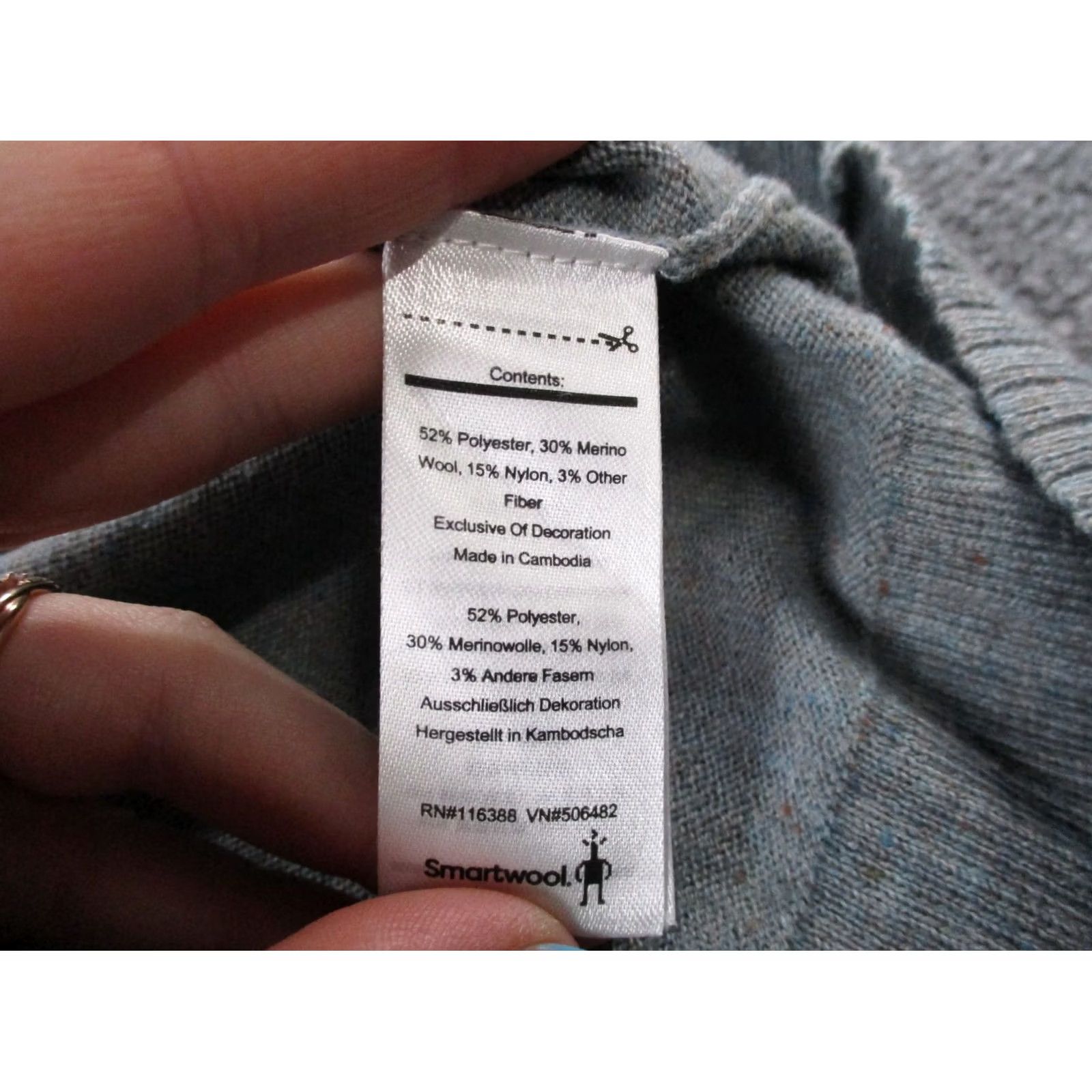 Smartwool SmartWool Jacket Mens L Wool Blend Quilted Windbreaker 1/4 Zip Thermal Lightweight Outdoor Gear Mens Size US L / EU 52-54 / 3 - 7 Thumbnail