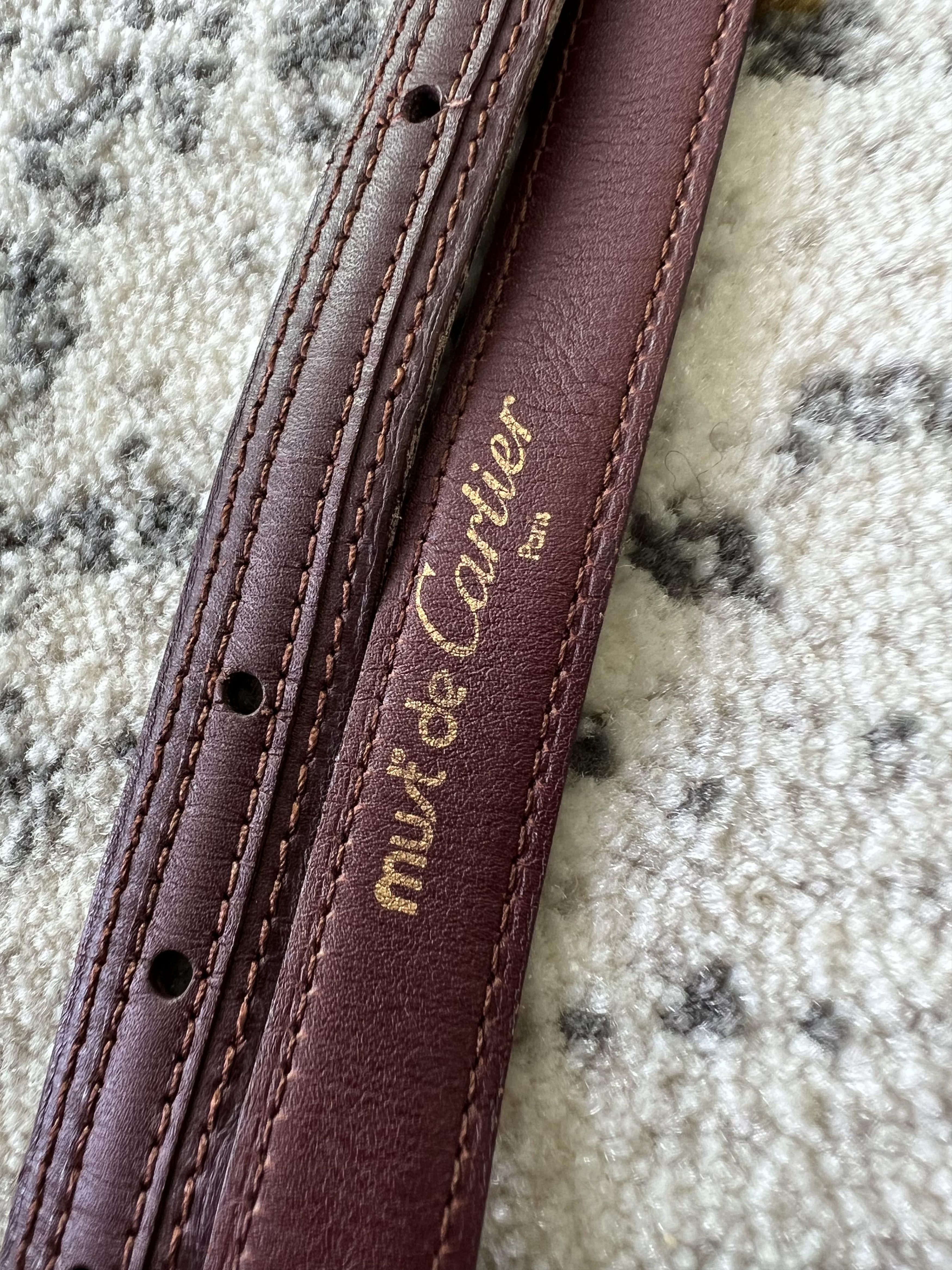 Cartier × Vintage Vintage Must De Cartier leather belt Size ONE SIZE - 3 Thumbnail