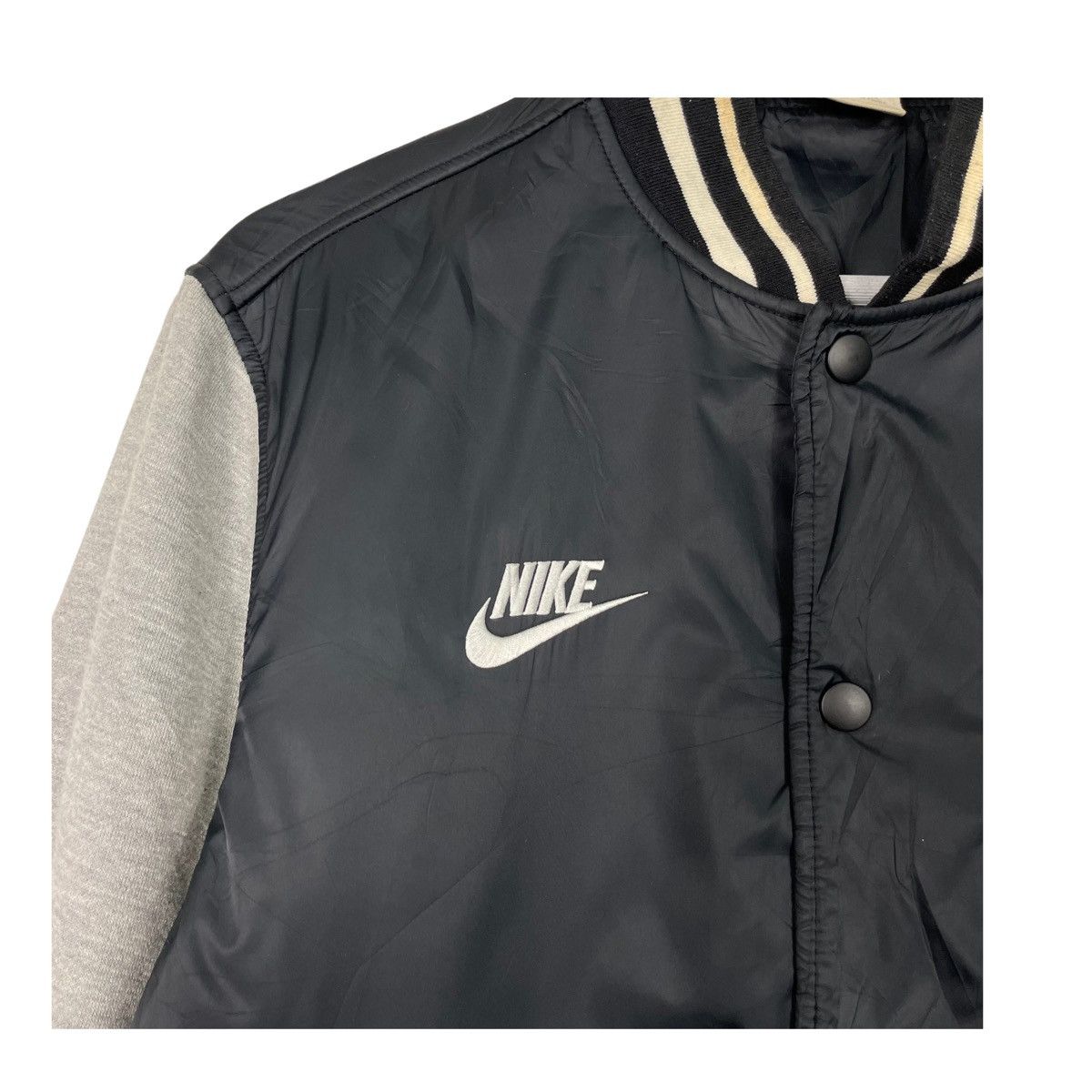 Nike 💥NIKE Y2K SNAP VARSITY JACKET Size US L / EU 52-54 / 3 - 6 Thumbnail