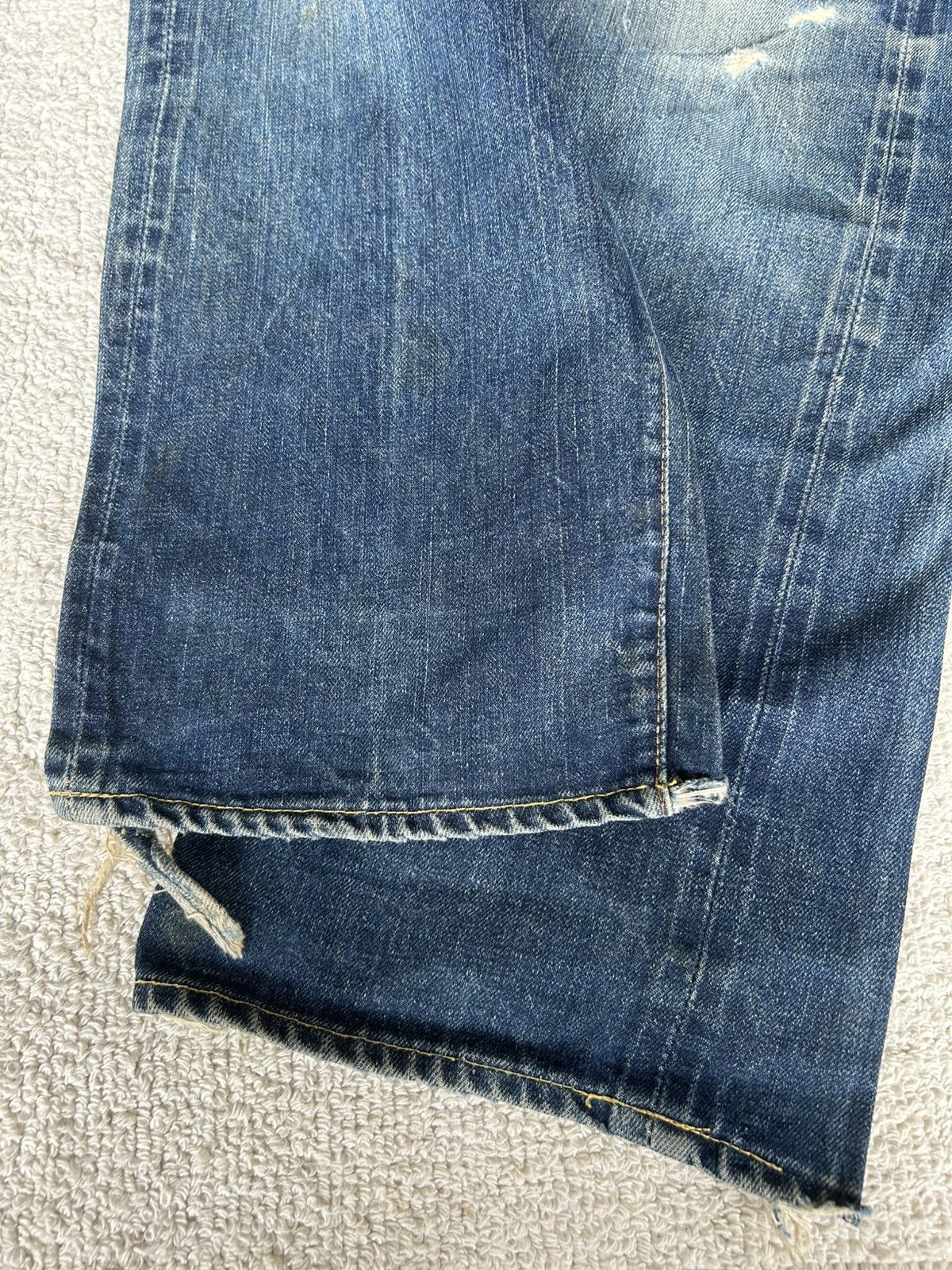 Levi's × Vintage Vtg 50-60s Levis Big E Single Button6 Selvedge Distressed Size US 36 / EU 52 - 7 Thumbnail