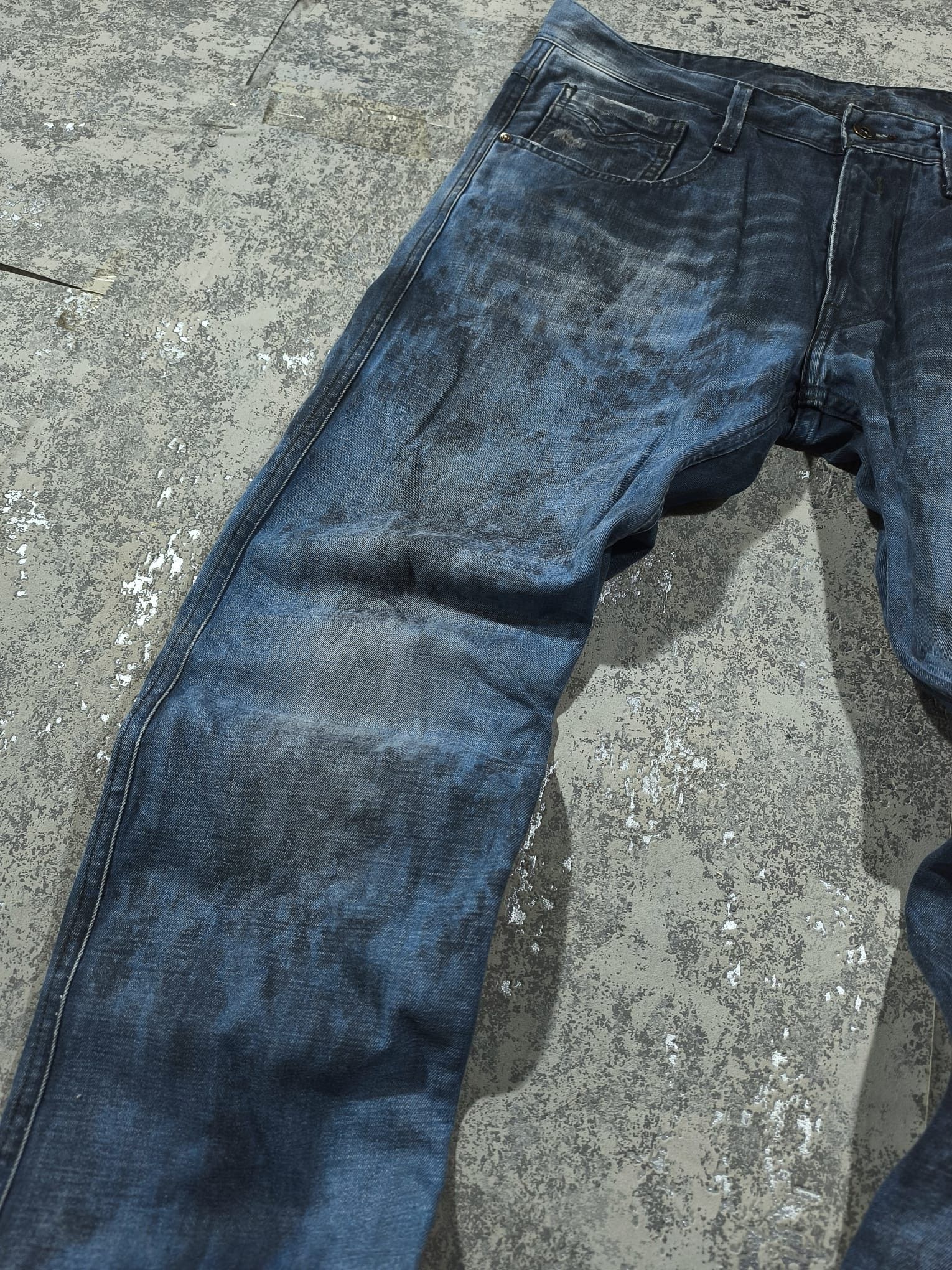 Other REPLAY ITALY HEDI SLIMANE ROCKSTAR STAINED LOOK JEANS Size US 34 / EU 50 - 3 Thumbnail