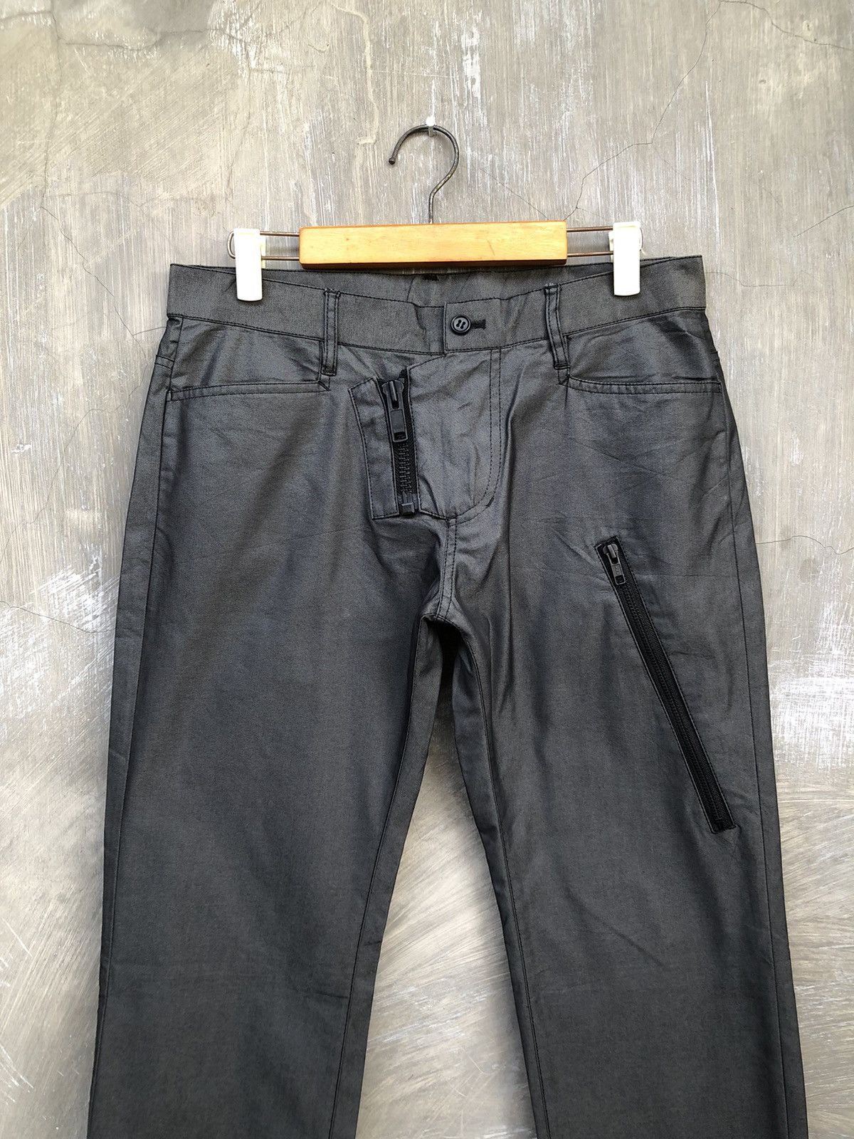 Japanese Brand × Katharine Hamnett London × Le Grande Bleu (L.G.B.) Y2K💥 Katharine Hamnett Zipper Pants Size US 31 - 2 Thumbnail