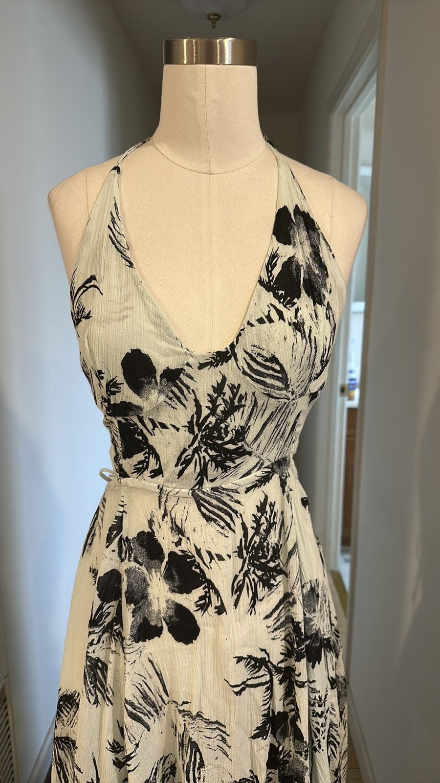 Free People Lille Maxi Dress in Blue Floral Size XS / US 0-2 / IT 36-38 - 6 Thumbnail