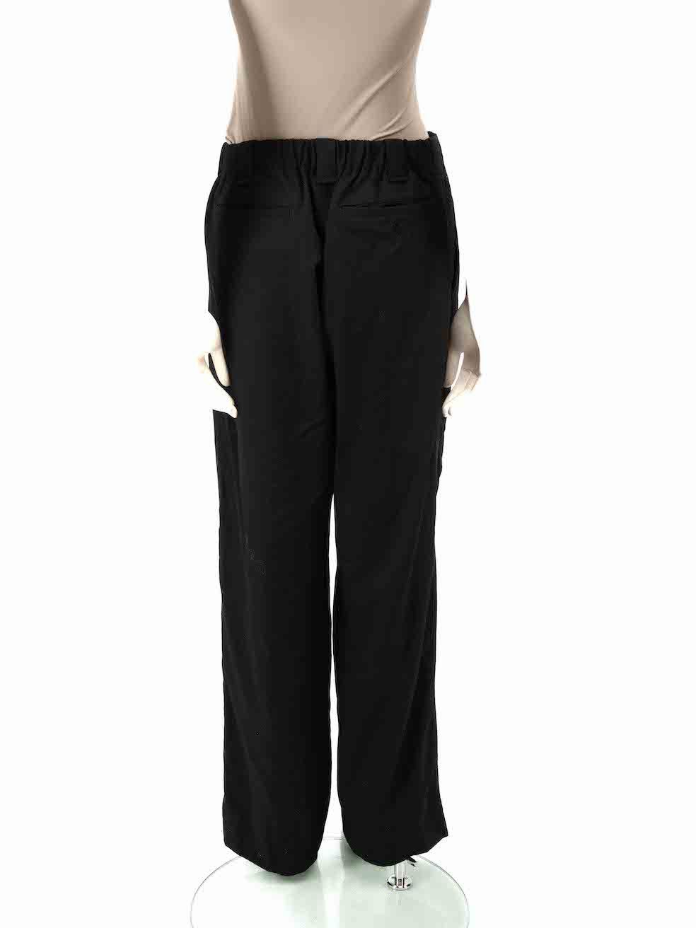 image of Y's By Yohji Yamamoto Black Straight Leg Trousers, Women's (Size 30)