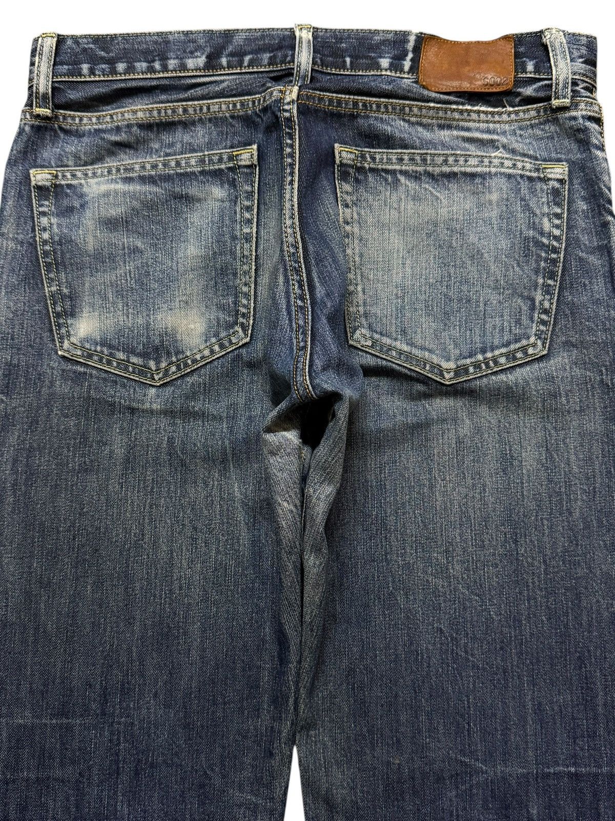 Uniqlo Vintage Y2K Japanese Uniqlo Faded Whiskers Wash Relaxed Fits Size US 32 / EU 48 - 3 Thumbnail