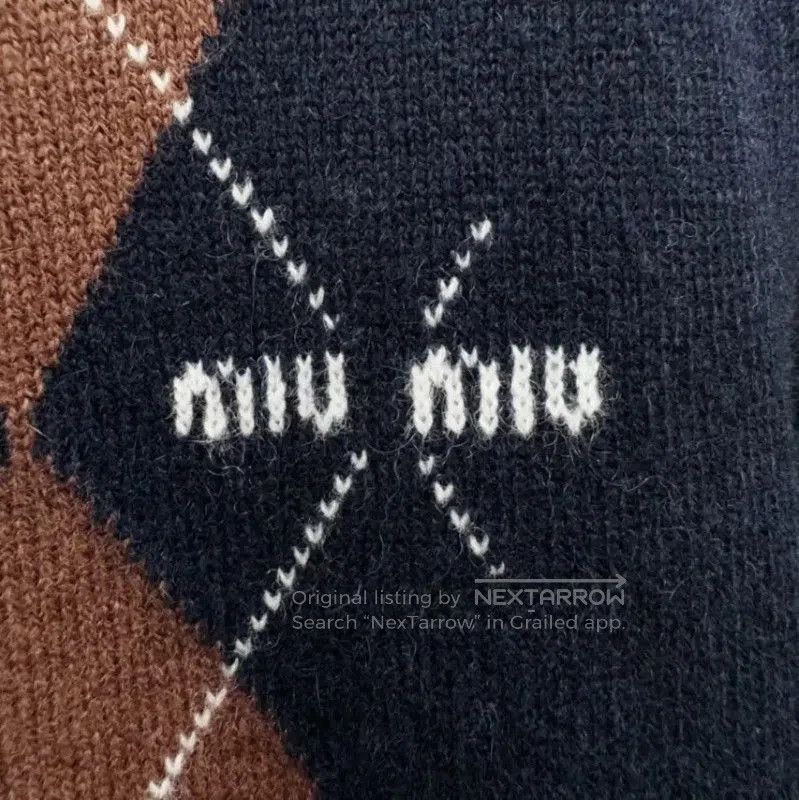 Miu Miu Miu Miu Color Block Cashmere Short Sleeve T-Shirt . Size XS / US 0-2 / IT 36-38 - 3 Thumbnail