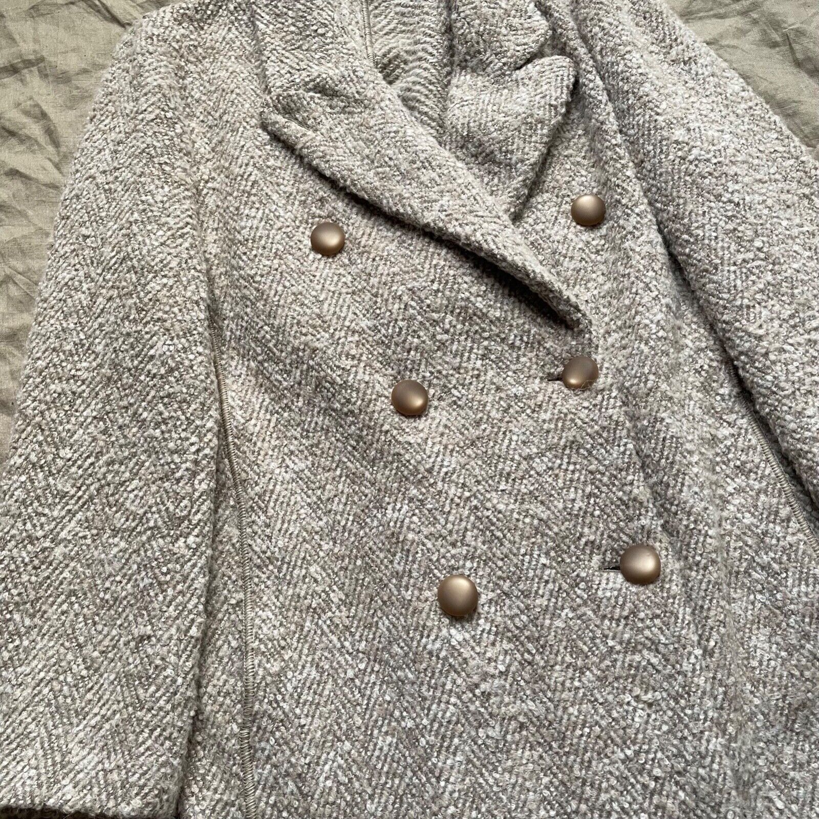 Emporio Armani Emporio Armani Icon Double Breasted Wool Alpaca Coat 8318AC Size M / US 6-8 / IT 42-44 - 4 Thumbnail