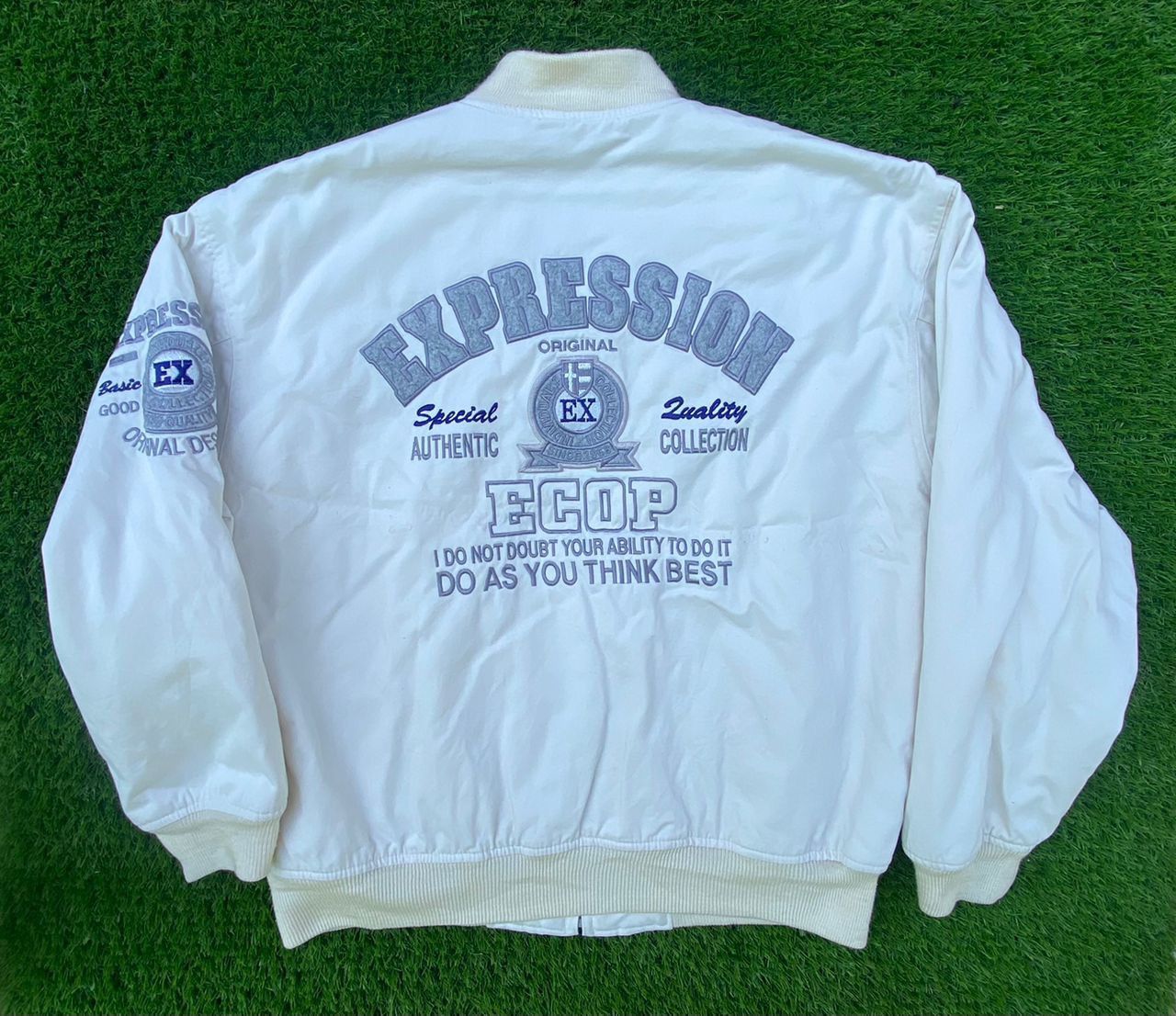 Other Vintage Expression Ecop Varsity Jacket Japan Embroidery Logo Size US L / EU 52-54 / 3 - 2 Thumbnail