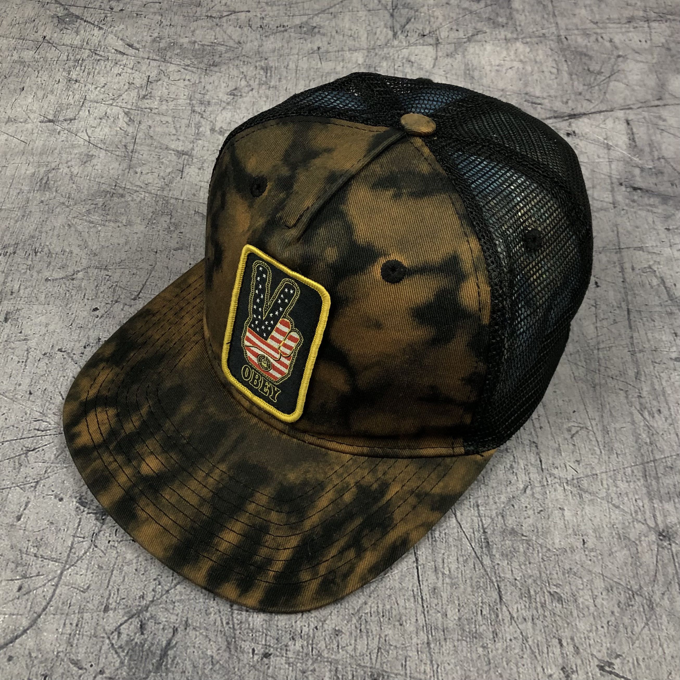 Obey Vintage Obey USA Custom Trucker Cap Size ONE SIZE - 2 Thumbnail