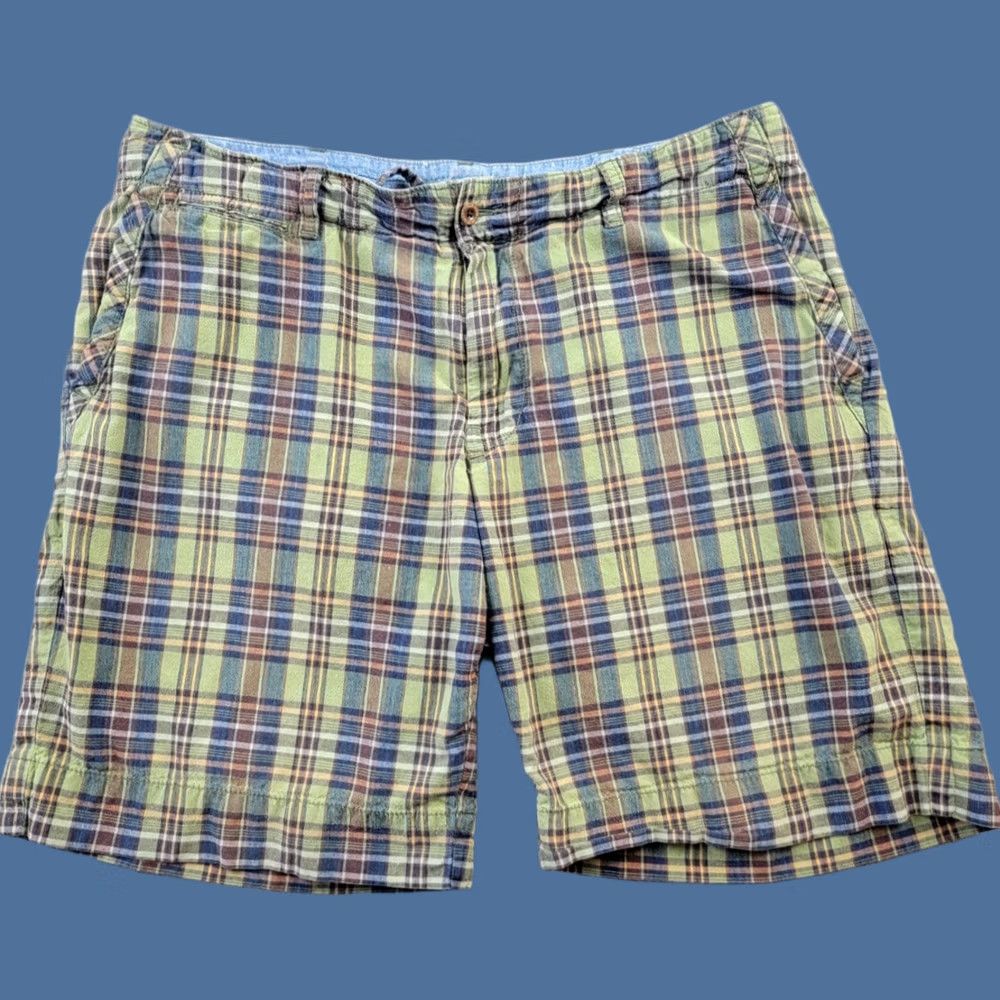 Polo Ralph Lauren Polo Ralph Lauren Shorts Mens 36 Green Plaid Cotton Casual Size US M / EU 48-50 / 2 - 1 Thumbnail