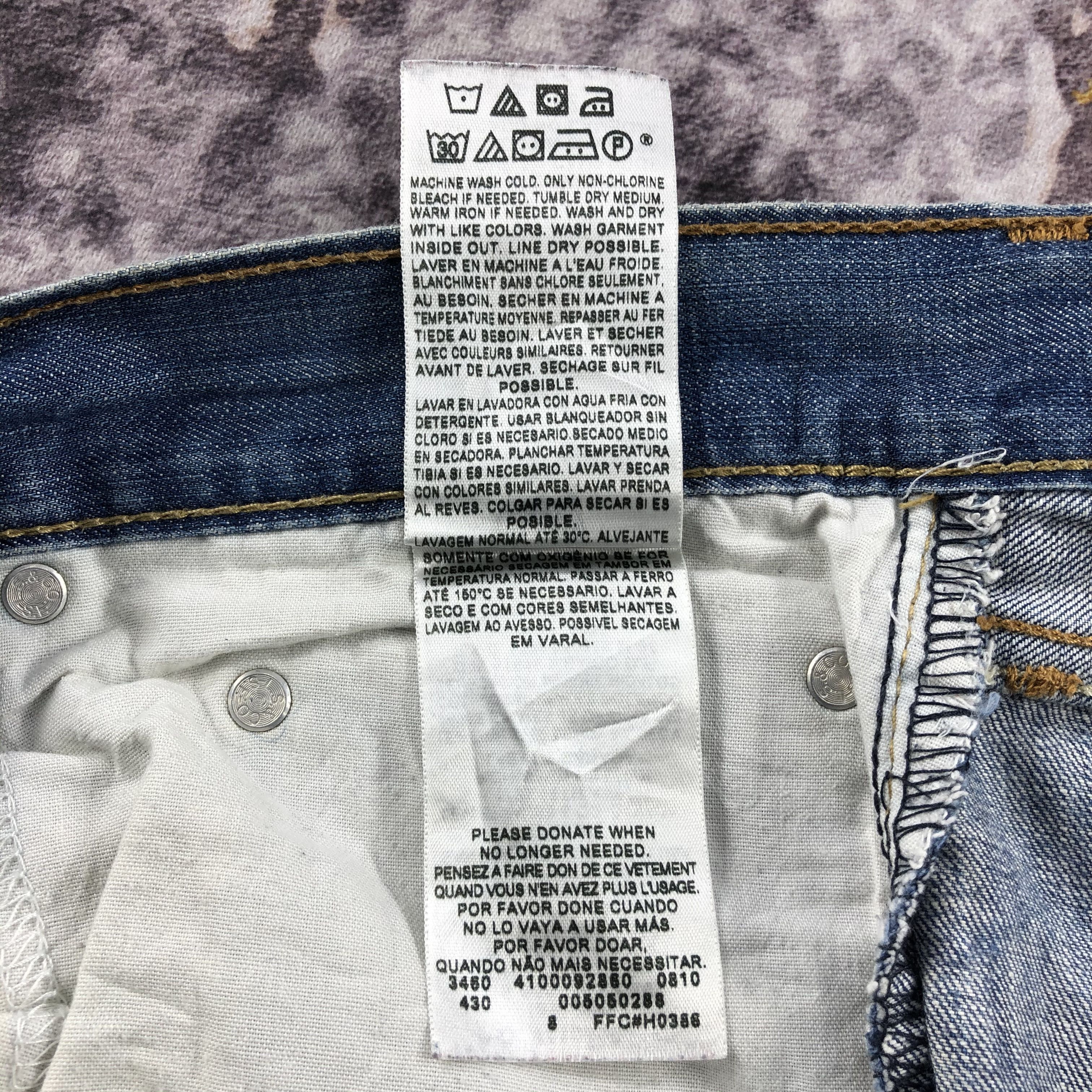 Levi's × Vintage Vintage Ripped Levis 505 Jeans-JM2475 Size US 34 / EU 50 - 15 Thumbnail