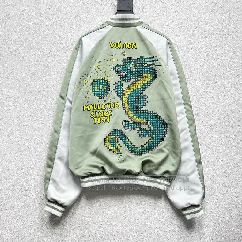 Louis Vuitton Louis Vuitton Beaded Year of the Dragon Silk Baseball Jack Size US M / EU 48-50 / 2 - 2 Thumbnail