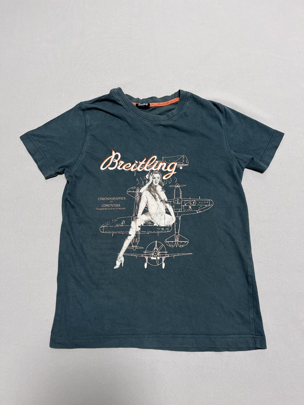 Breitling Breitling Pin-up Girl Plane T-shirt Size US S / EU 44-46 / 1 - 1 Thumbnail