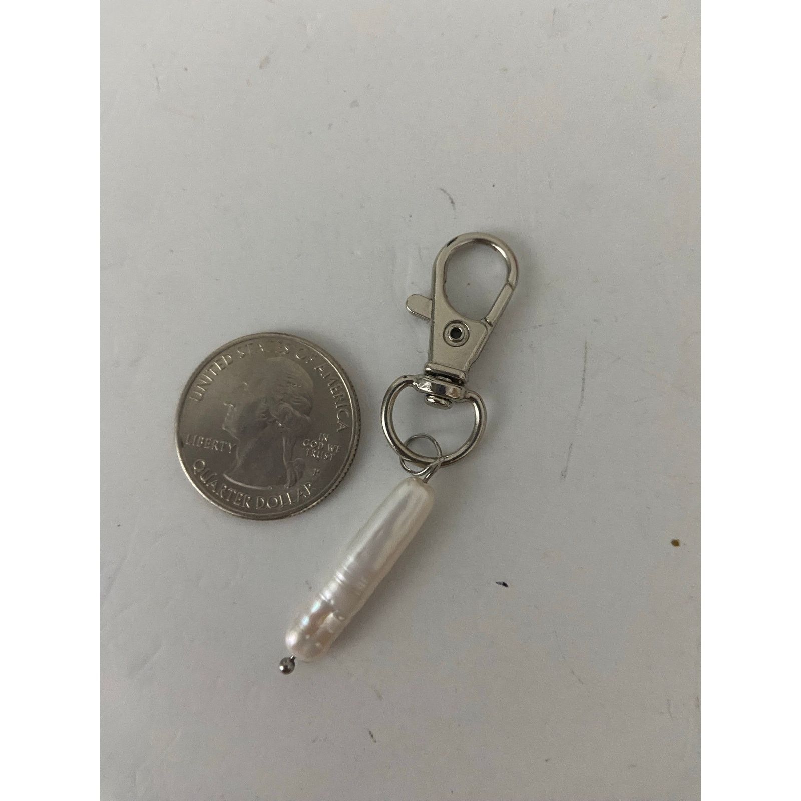Handmade Baroque pearl purse charm Size ONE SIZE - 2 Thumbnail