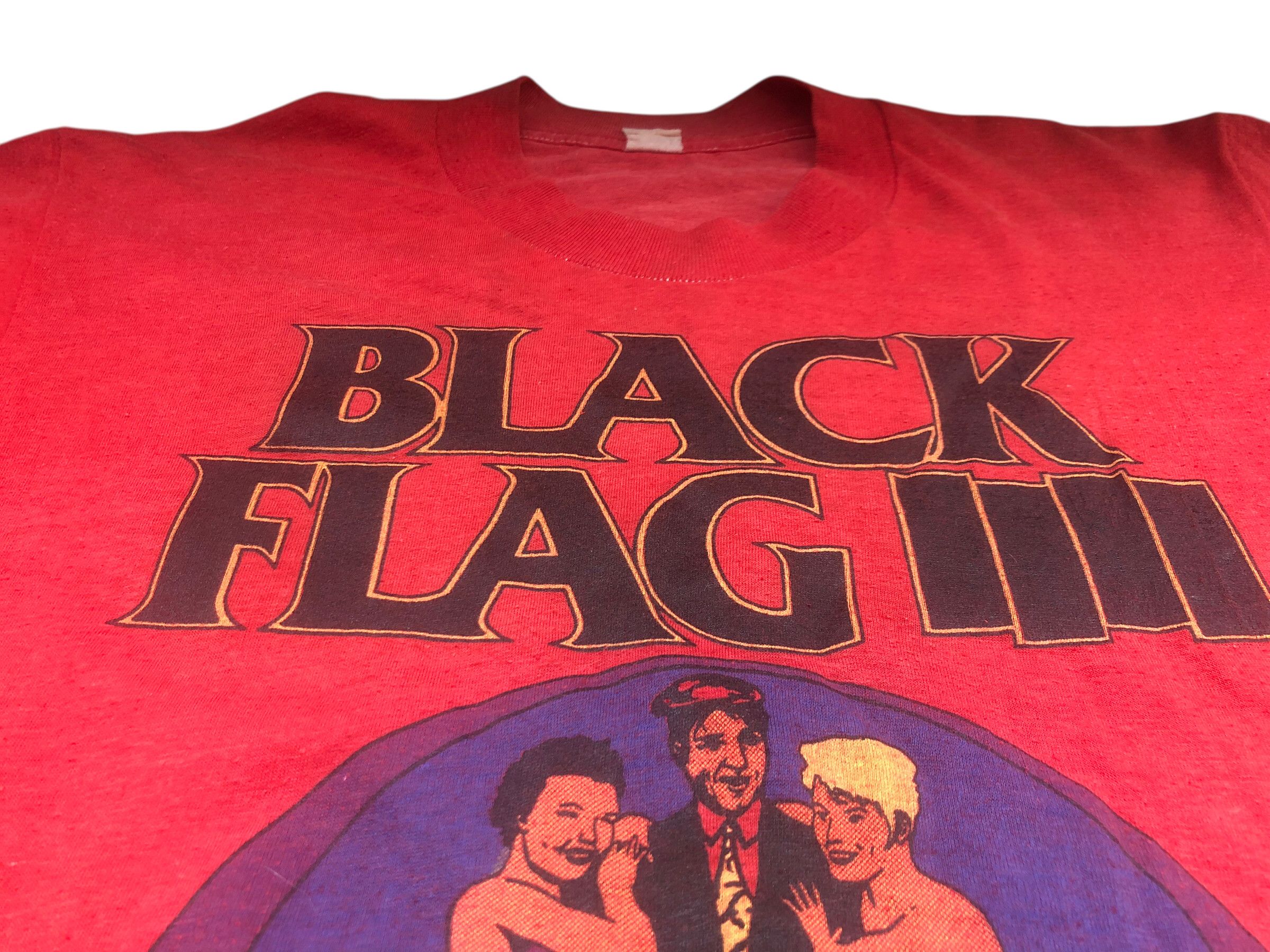 Band Tees 🔥RARE Vintage BLACK FLAG 1985 LOOSE NUT TOUR LIVE T-Shirt Size US L / EU 52-54 / 3 - 6 Thumbnail