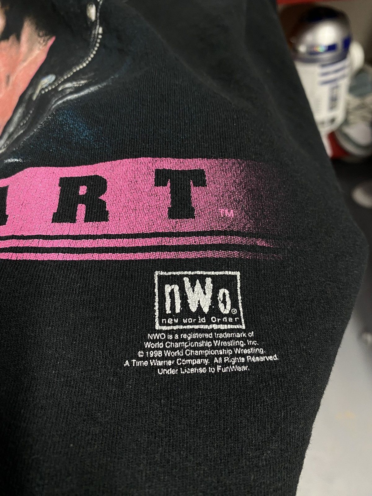 Vintage Vintage 1998 NWO Bret Hart The Hitman Tee Shirt XLarge Size US XL / EU 56 / 4 - 3 Thumbnail