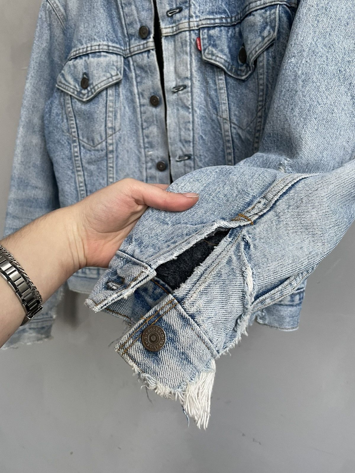 Levi's Distressed faded 90s rare Levis trucker jacket Type 1 80s Size US M / EU 48-50 / 2 - 5 Thumbnail