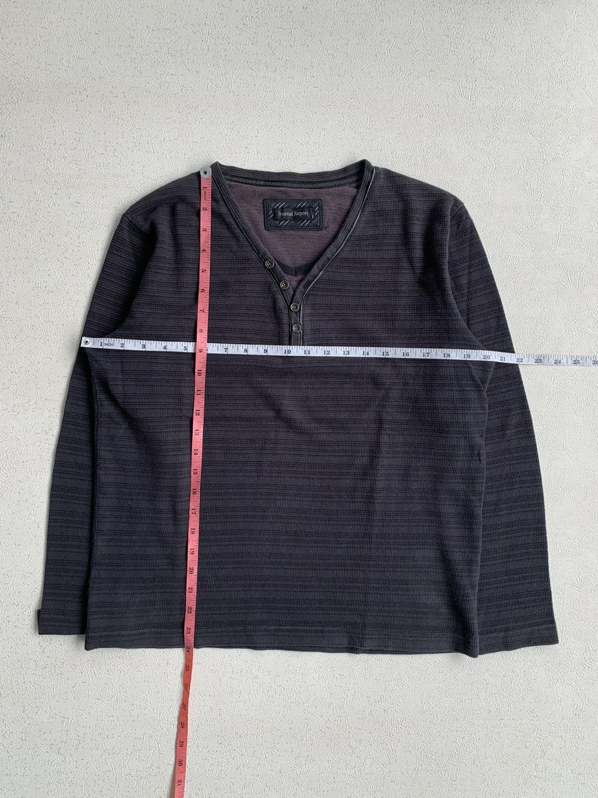 Japanese Brand Silent Eclipse Henley Long Sleeve LGB ifsixwasnine style Size US L / EU 52-54 / 3 - 2 Thumbnail