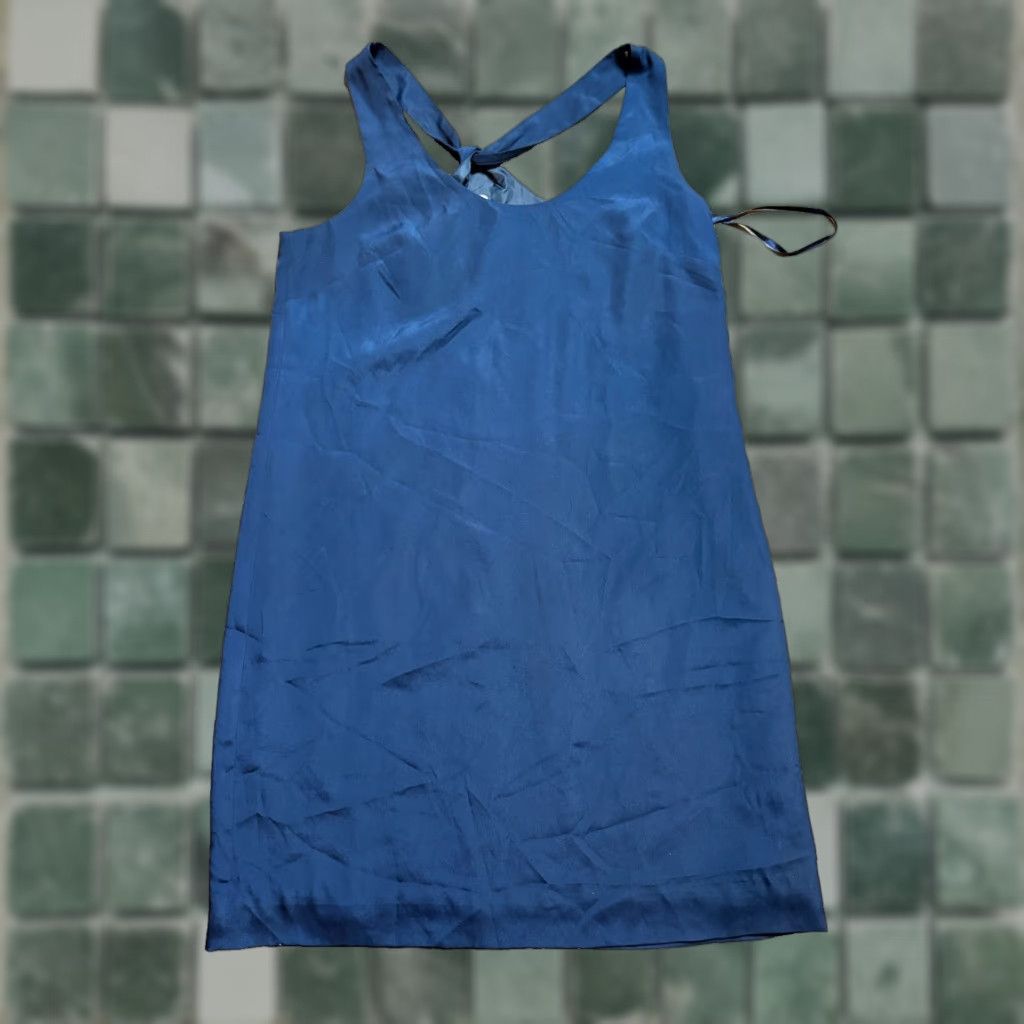 J.Crew J. Crew Dress Women's 6 Blue Sleeveless Knee Length Polyester Shift Dress Size M / US 6-8 / IT 42-44 - 1 Thumbnail