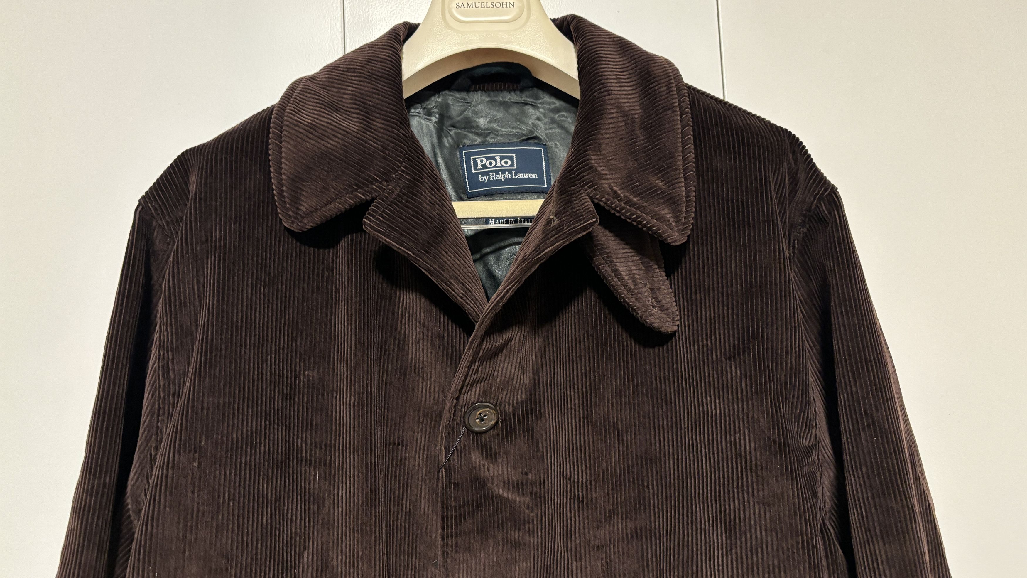 Polo Ralph Lauren BNWT Corneliani Brown Corduroy Overcoat/ Jacket XL-XXL Size US XXL / EU 58 / 5 - 2 Thumbnail