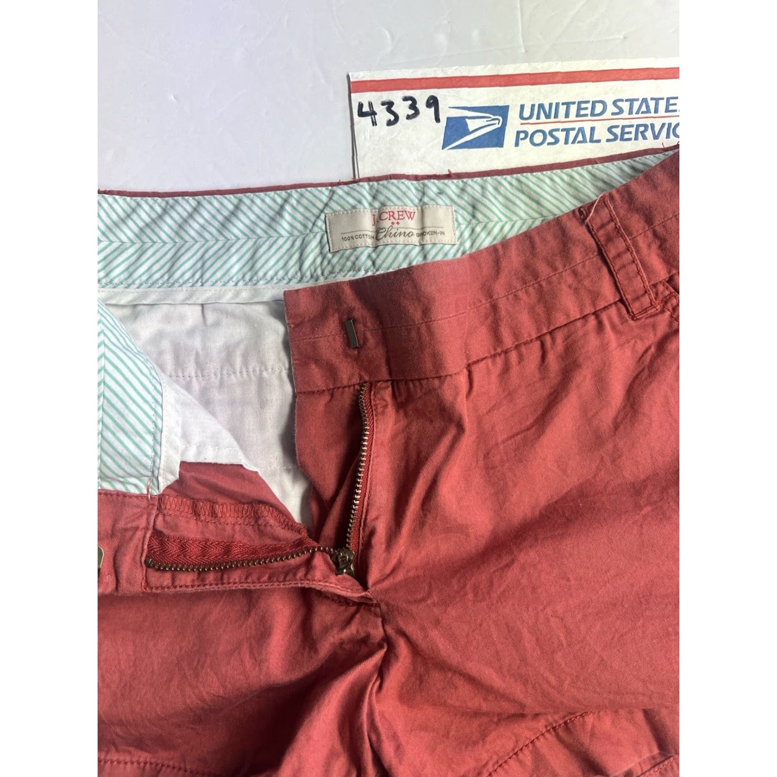 J.Crew J Crew Shorts Women's Size 4 Chino Red Cotton Casual Summer Size 27" / US 4 / IT 40 - 8 Thumbnail