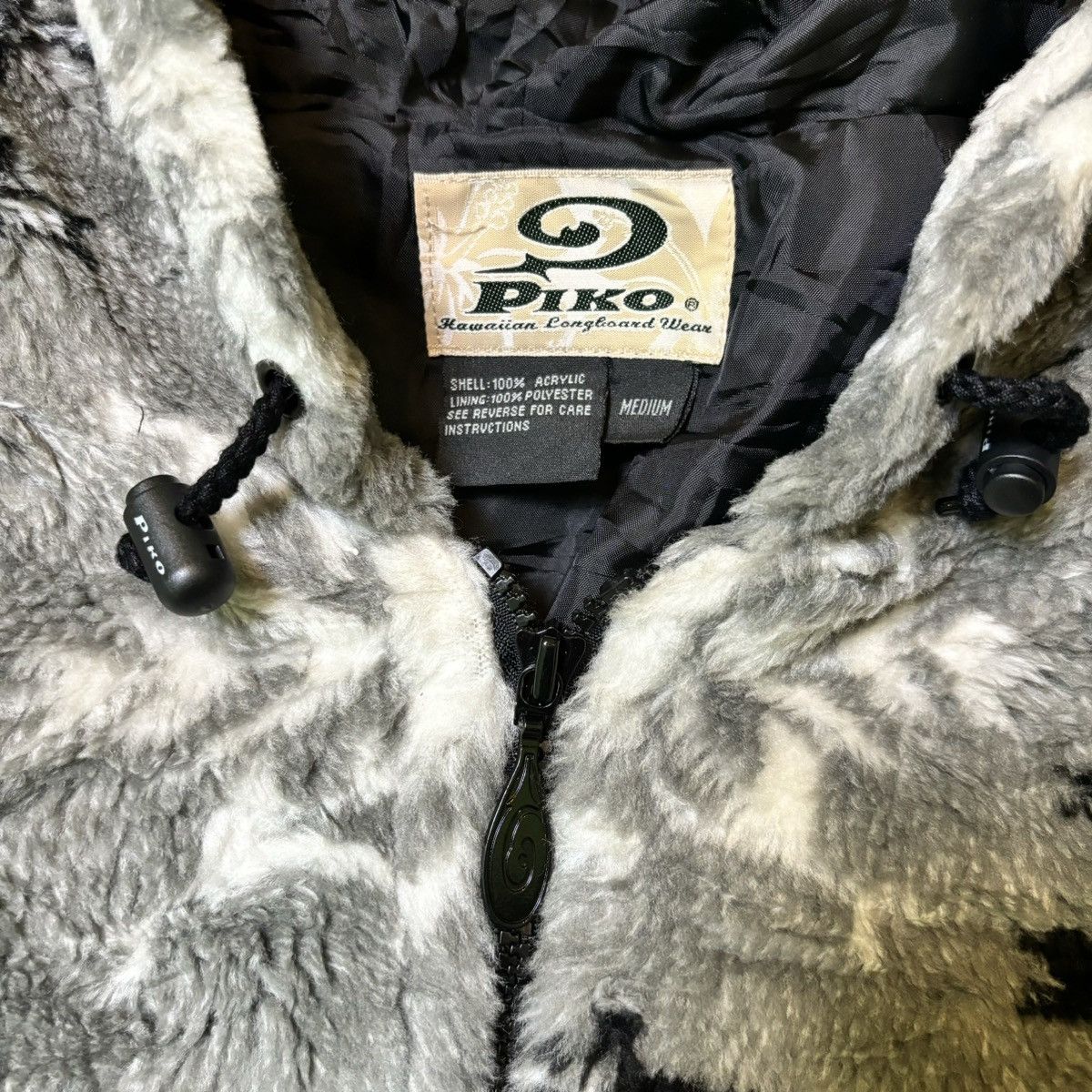 If Six Was Nine × Le Grande Bleu (L.G.B.) Vintage Piko fauxfur jacket Size US XL / EU 56 / 4 - 7 Thumbnail
