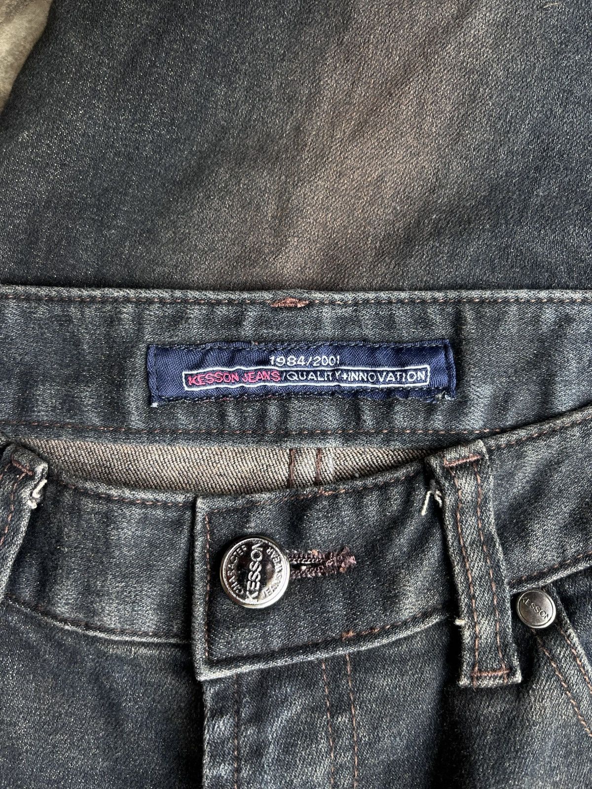 Japanese Brand Kesson Flare Denim Pants Size US 27 - 8 Thumbnail