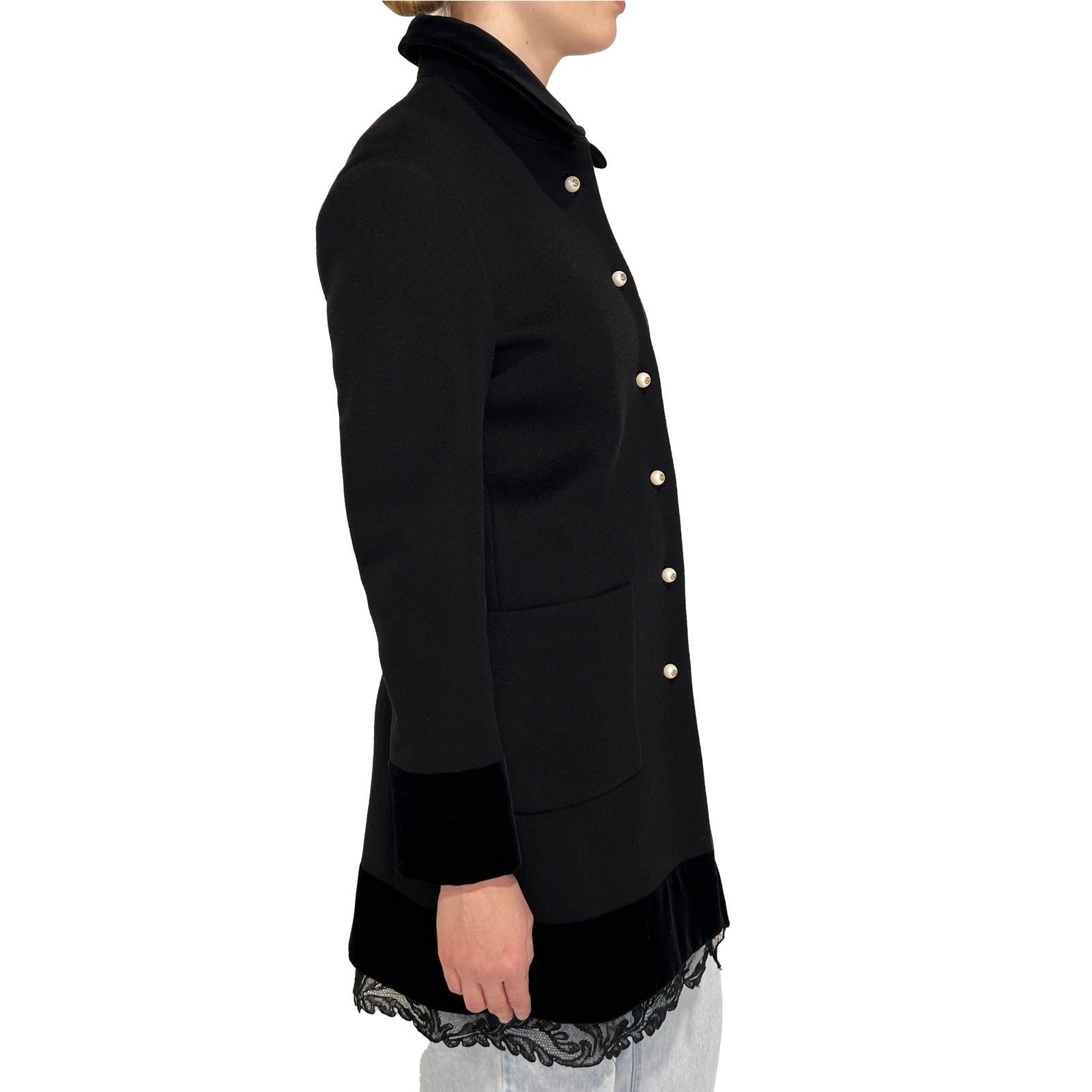 Gucci Black Coat Sz 44 Size L / US 10 / IT 46 - 2 Thumbnail