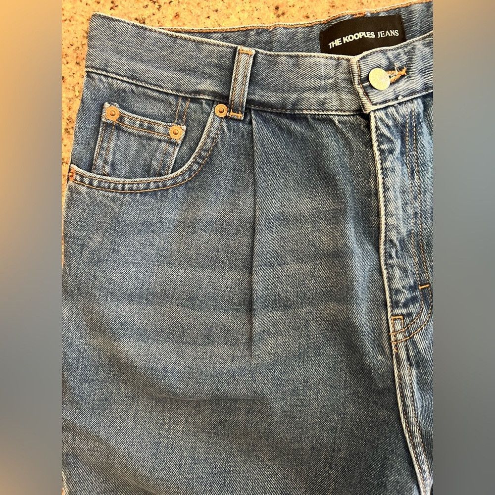 The Kooples The Kooples High Rise Pleated Denim Shorts Blue Size 2 Medi Size 28" / US 6 / IT 42 - 9 Thumbnail
