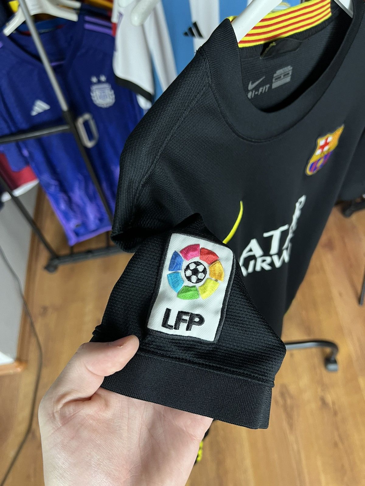 Nike Soccer Jersey Nike Barcelona 2013/14 Black Kit Size US M / EU 48-50 / 2 - 5 Thumbnail
