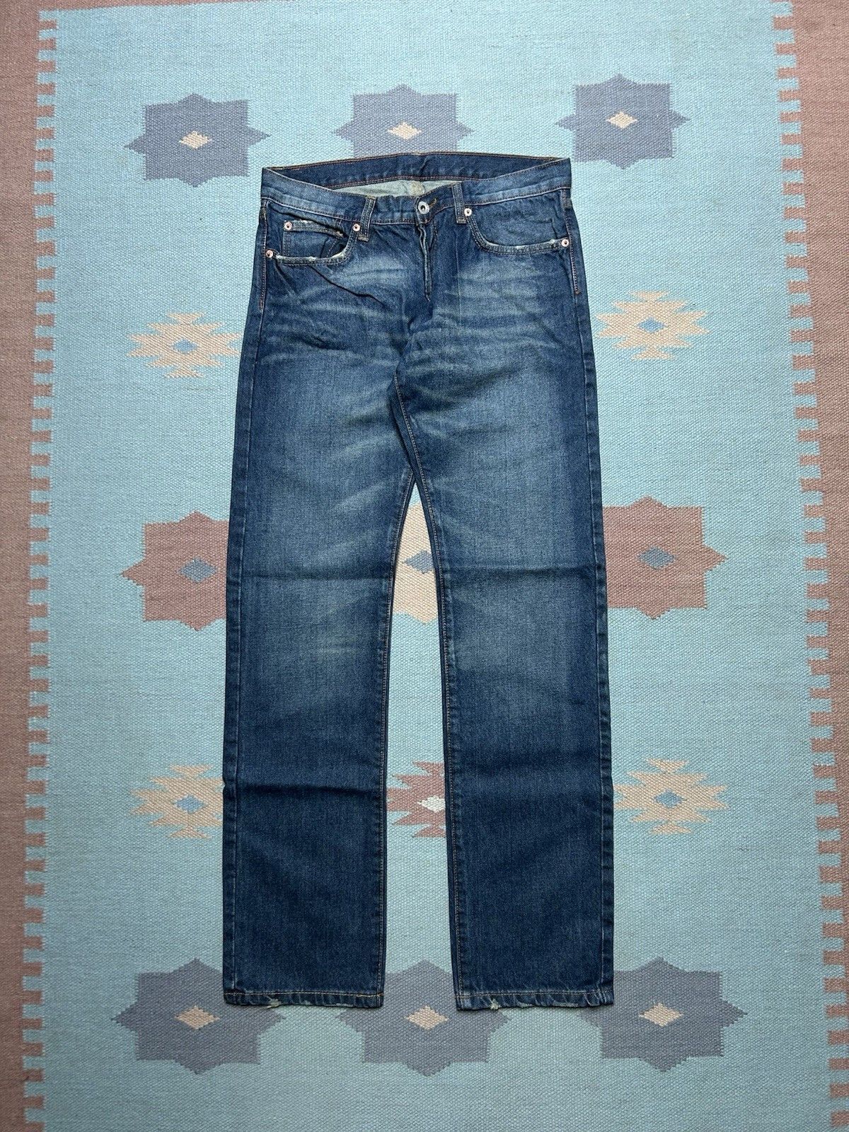 Vintage Vtg Levi’s offender jeans low rise straight leg dark 31x34 Size US 31 - 5 Thumbnail