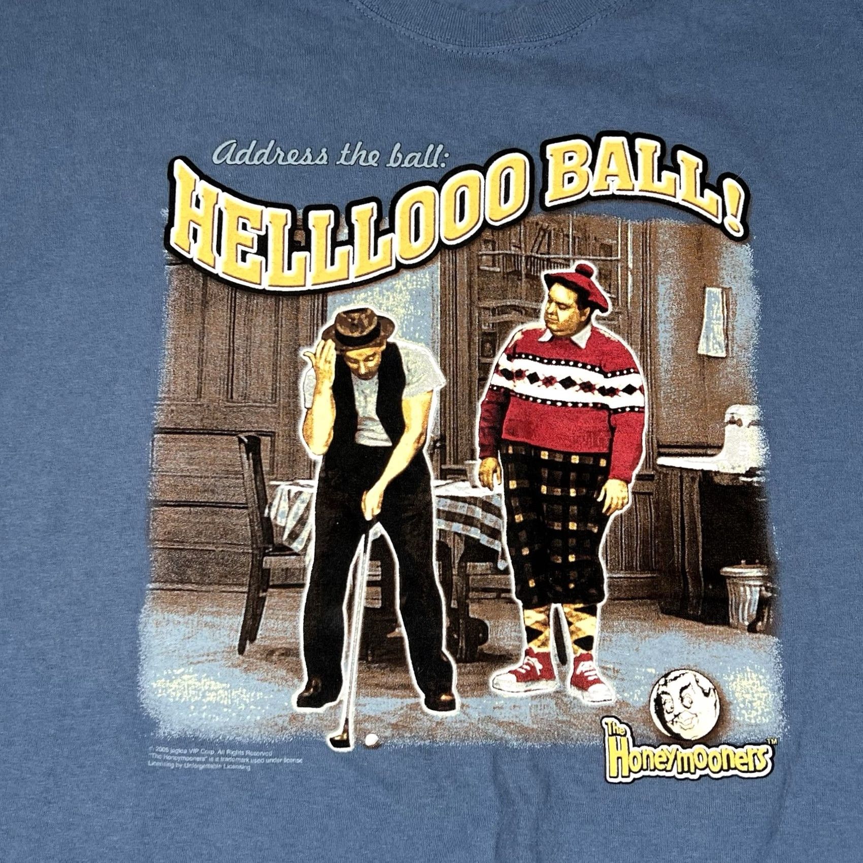 Gildan VINTAGE 2005 Gildan T-Shirt Golfing Funny Hello Ball 2XL Blue Mens Shirts Size US XXL / EU 58 / 5 - 2 Thumbnail