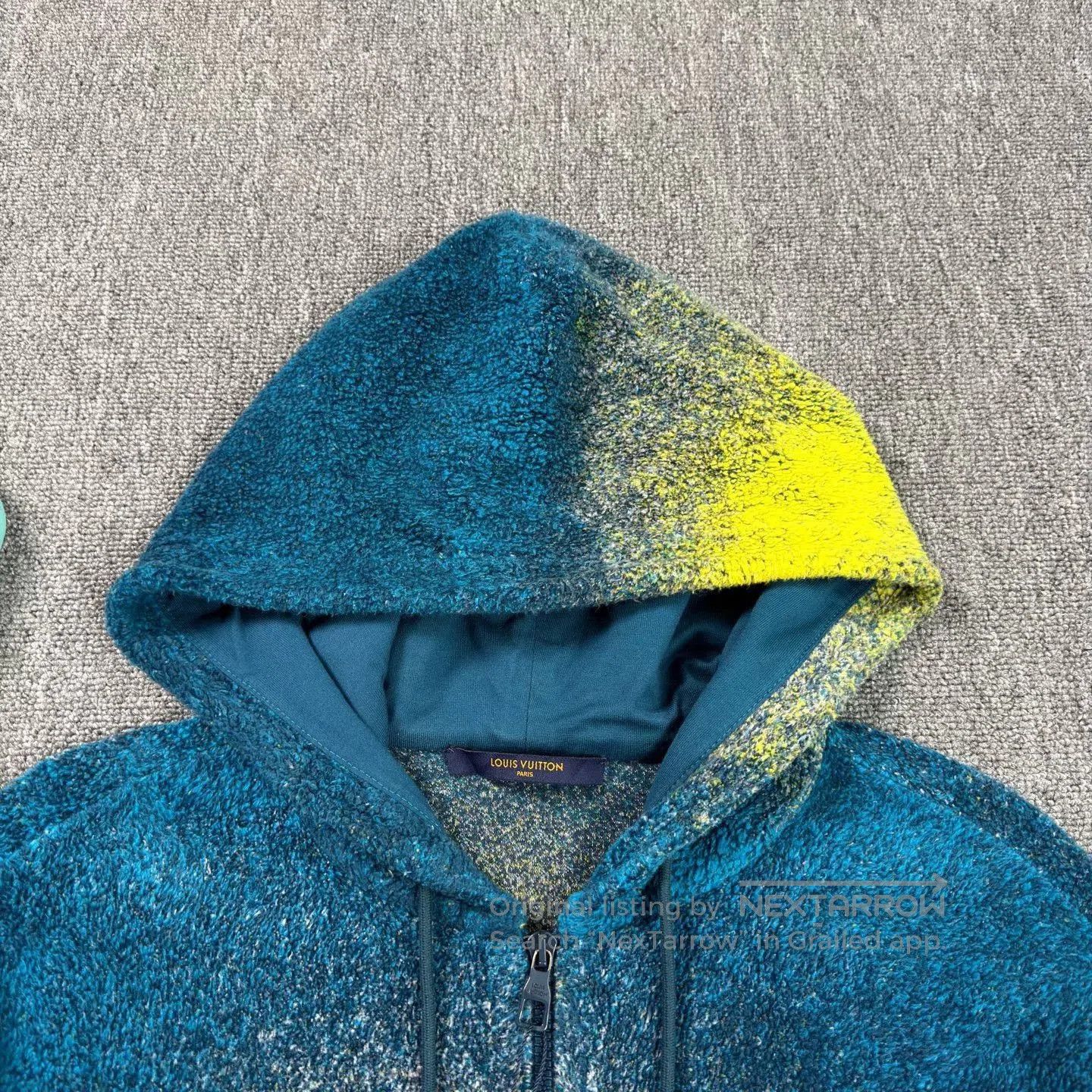 Louis Vuitton LV Blue Gradient Zip Hooded Jacket. Size US M / EU 48-50 / 2 - 3 Thumbnail