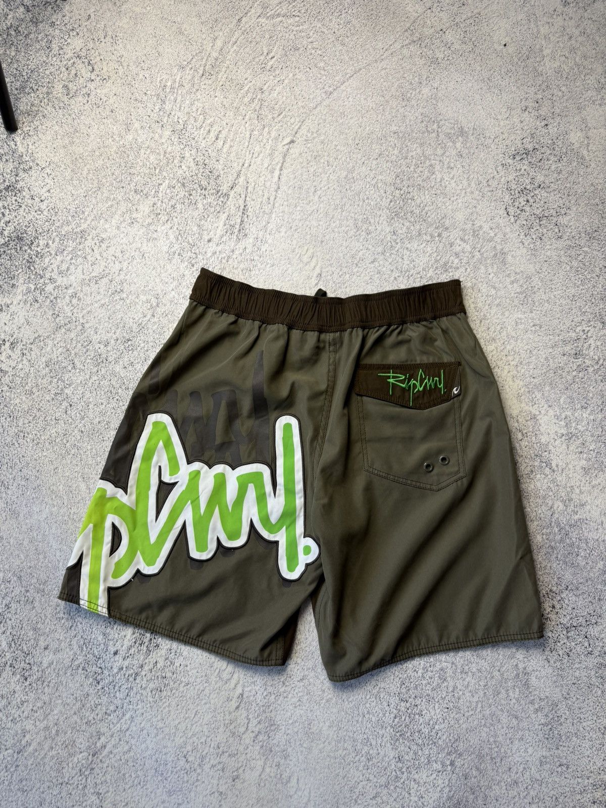 Rip Curl Vintage Rip Curl Big Logo Nylon Shorts USA OOs Size US 34 / EU 50 - 20 Thumbnail