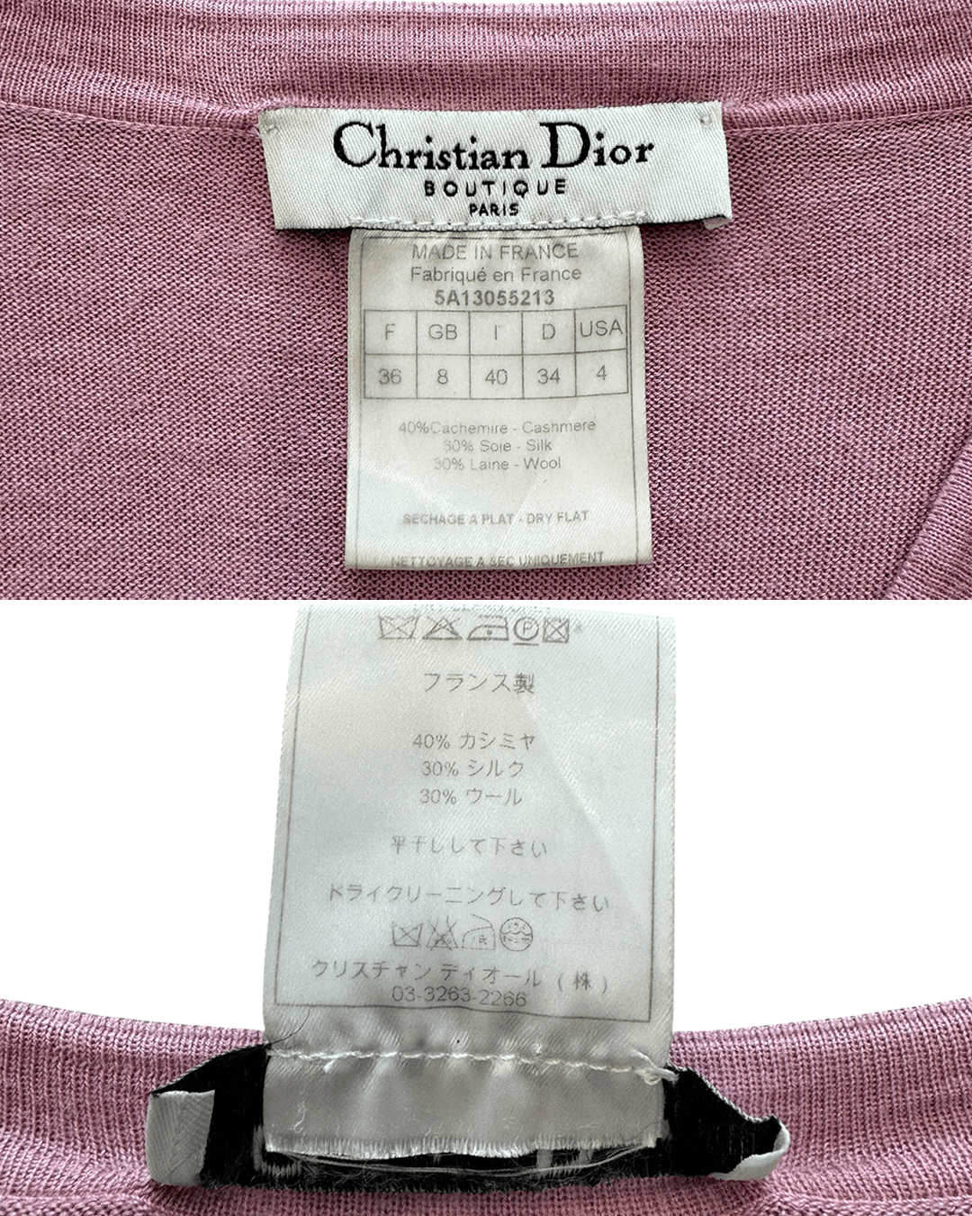 Dior Christian Dior by Galliano AW05 Half Button Up V Neck Knit Size XS / US 0-2 / IT 36-38 - 10 Thumbnail